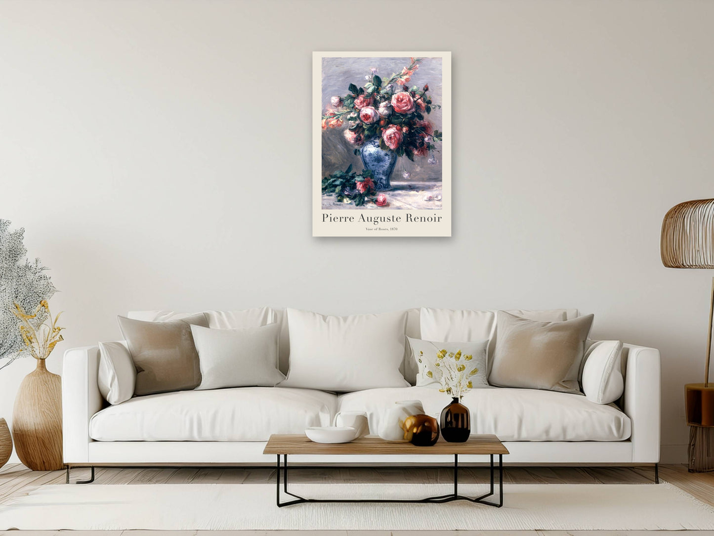 Vase of Roses - Pierre-Auguste Renoir