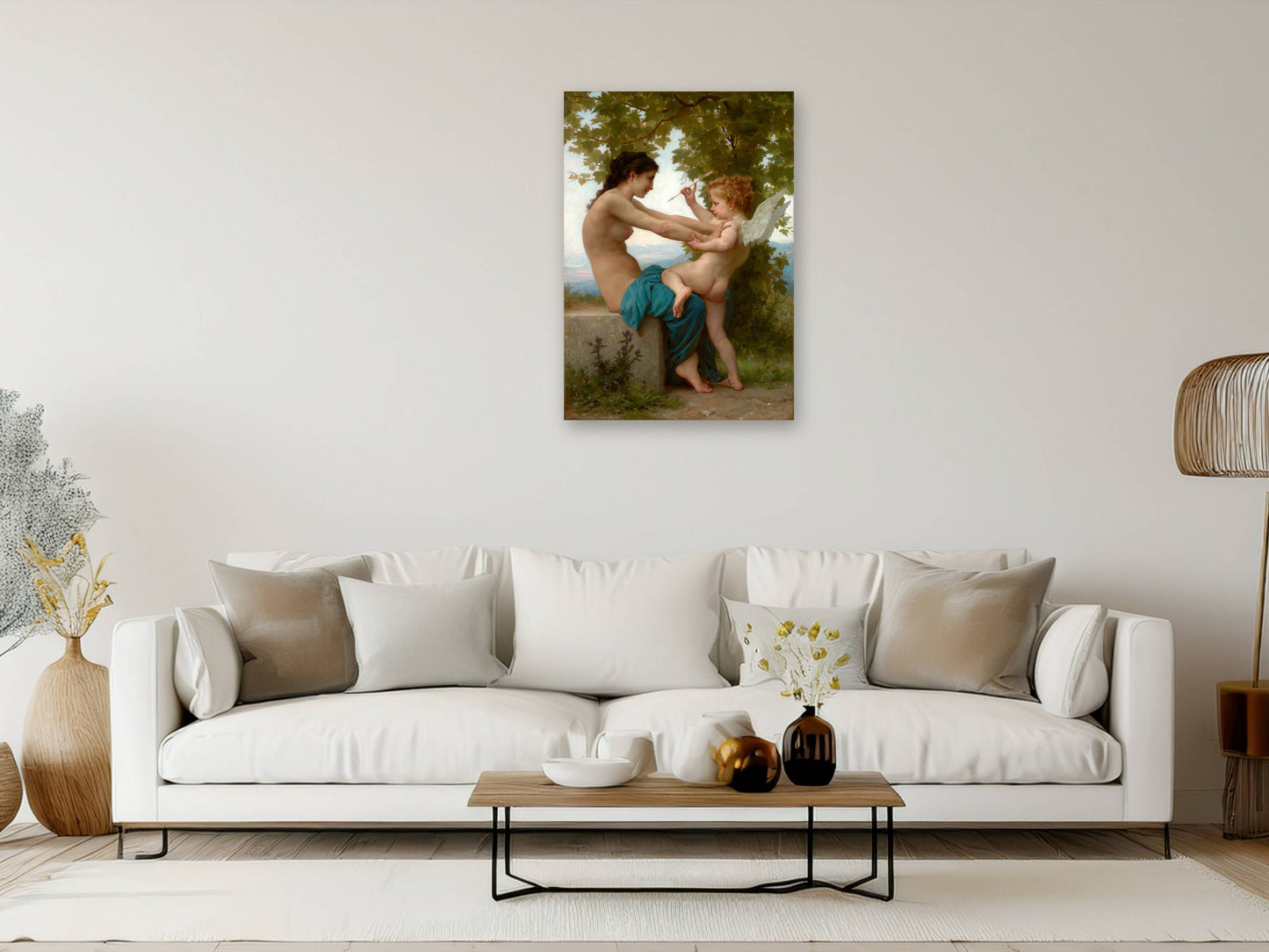 A Young Girl Defending Herself Against Love - William Bouguereau