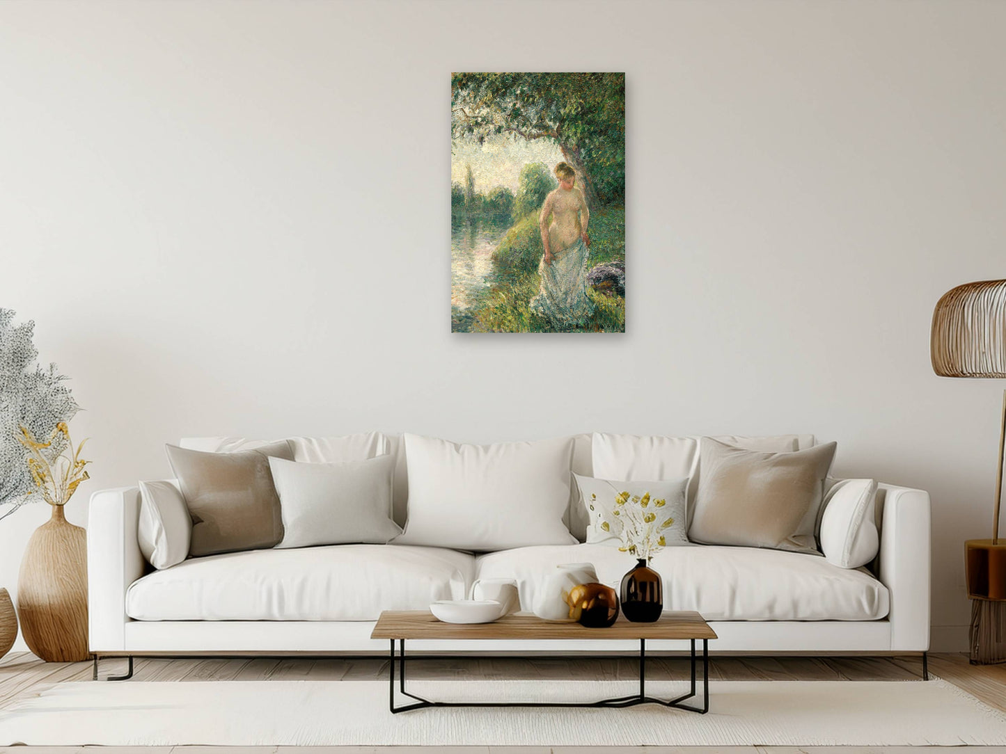 The Bather - Camille Pissarro