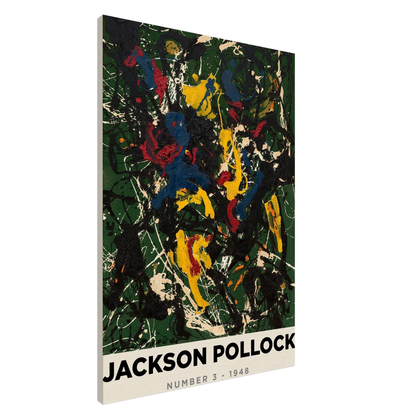Numero 3 - Jackson Pollock - Canvas thick