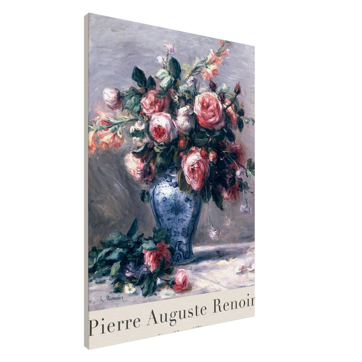 Vaso di Rose - Pierre-Auguste Renoir - Canvas thick