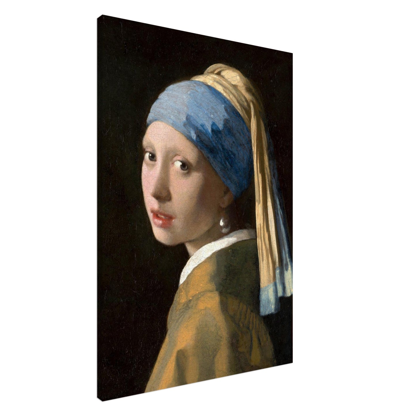 Ragazza con l'orecchino di perla - Johannes Vermeer - Canvas thick