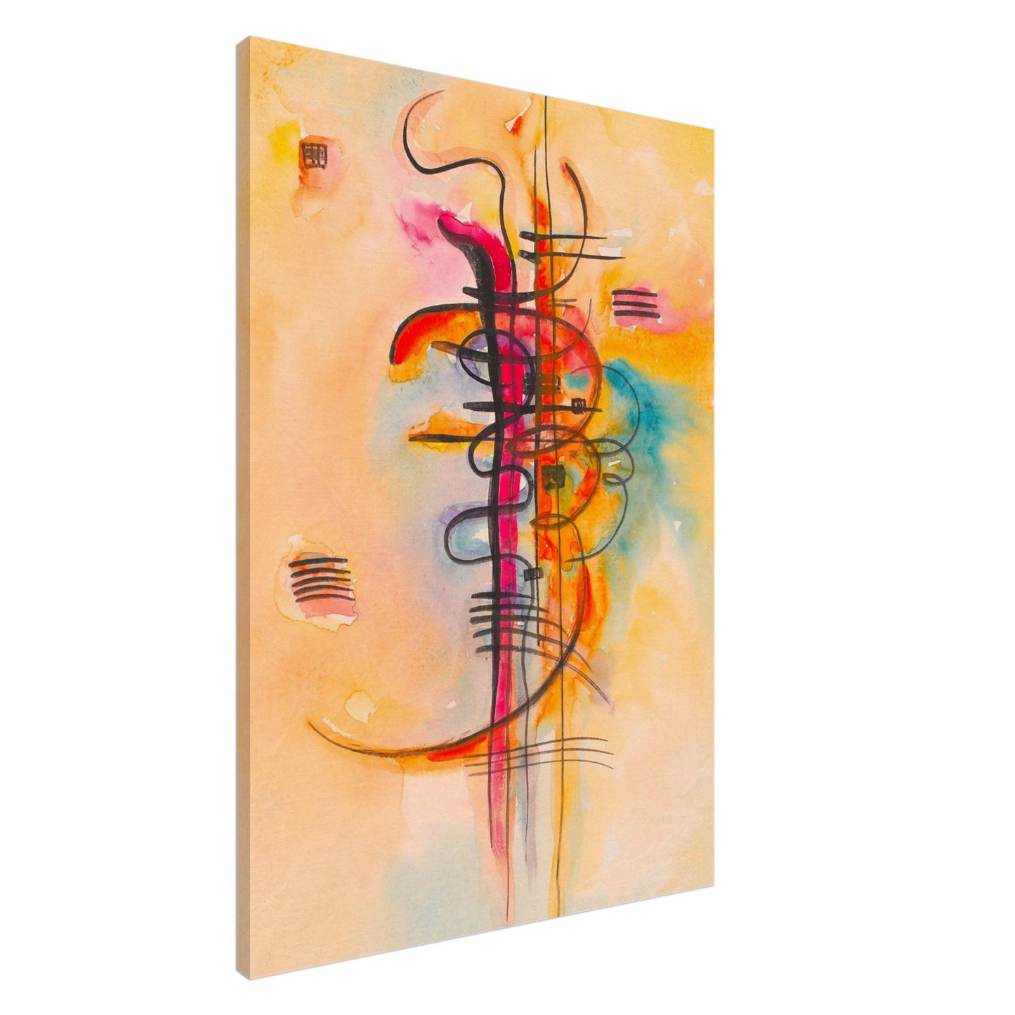 Acquerello No. 1 - Wassily Kandinsky - Canvas thick