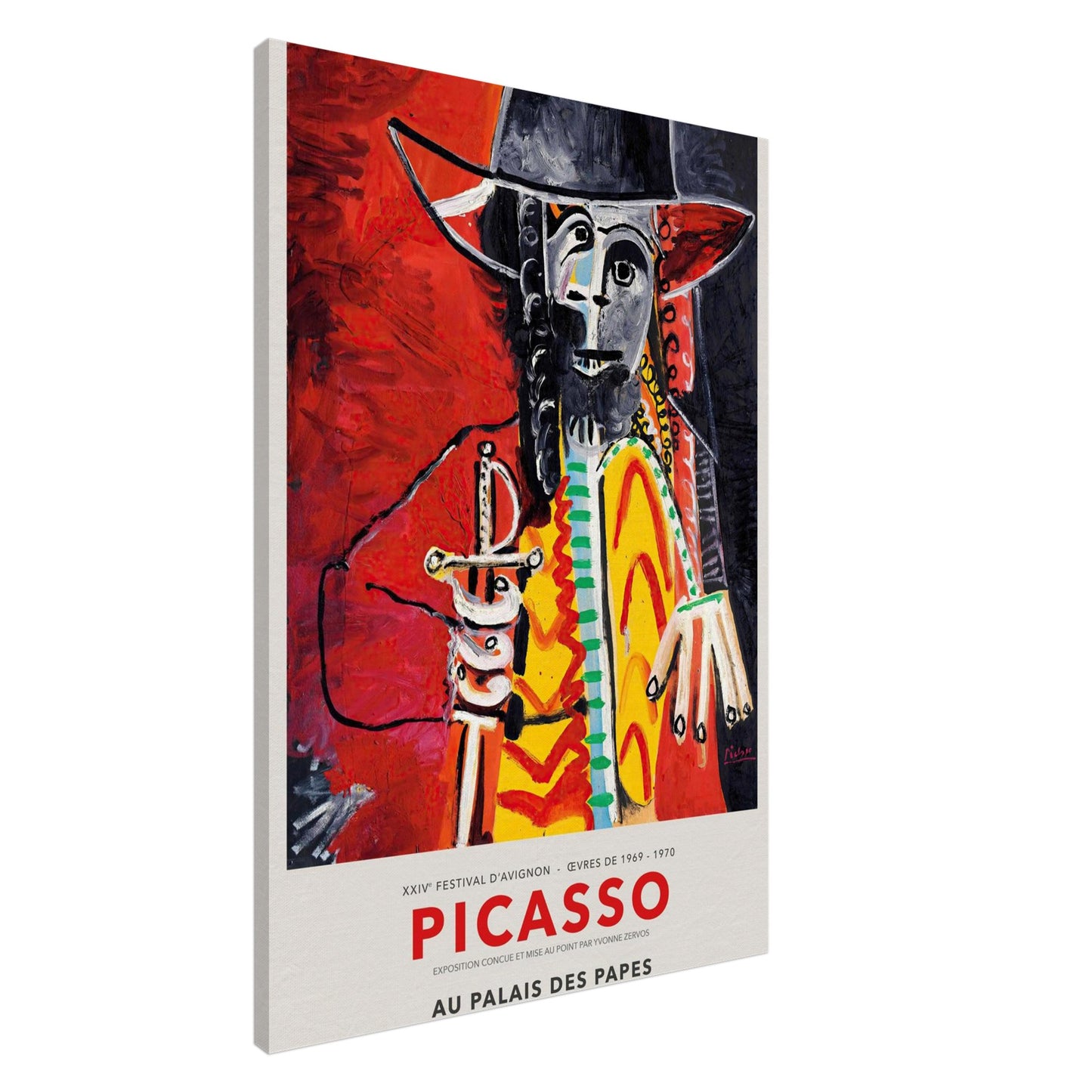 Mostra di Picasso al Palais des Papes - Canvas thick