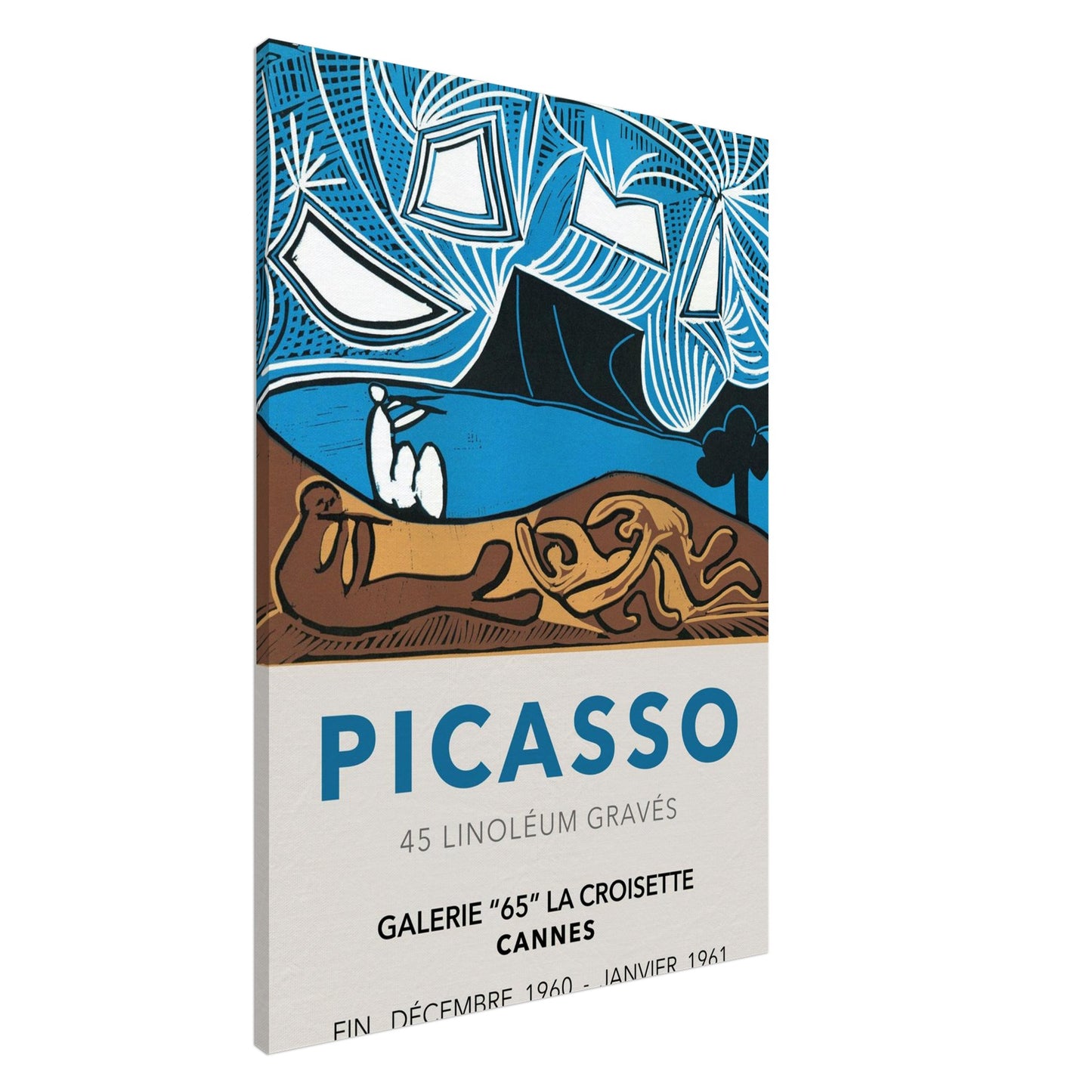 Linoleum Graves - Pablo Picasso - Canvas thick