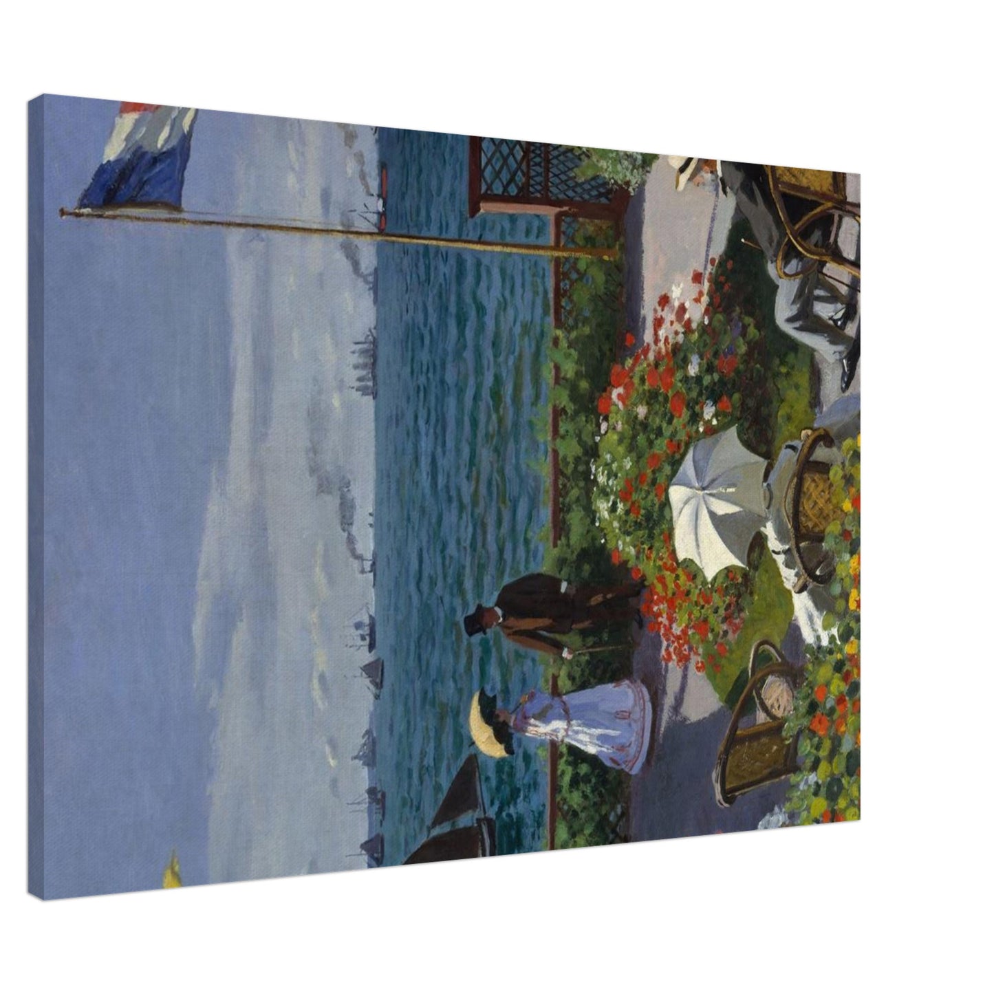 Giardino a Sainte-Adresse - Claude Monet - Canvas thick