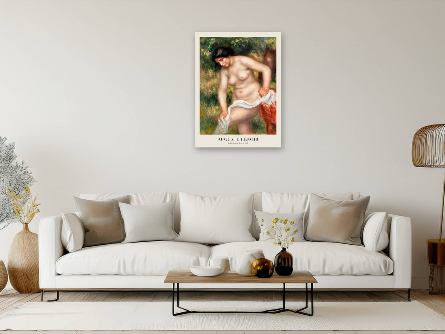 Bather Drying Herself - Pierre-Auguste Renoir