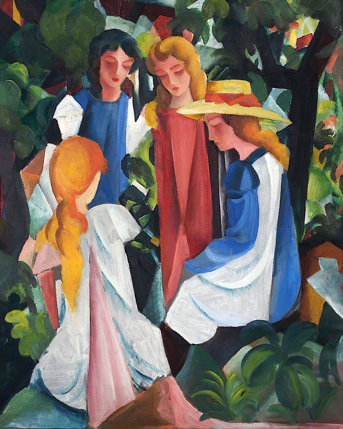August Macke - Composition with a Woman