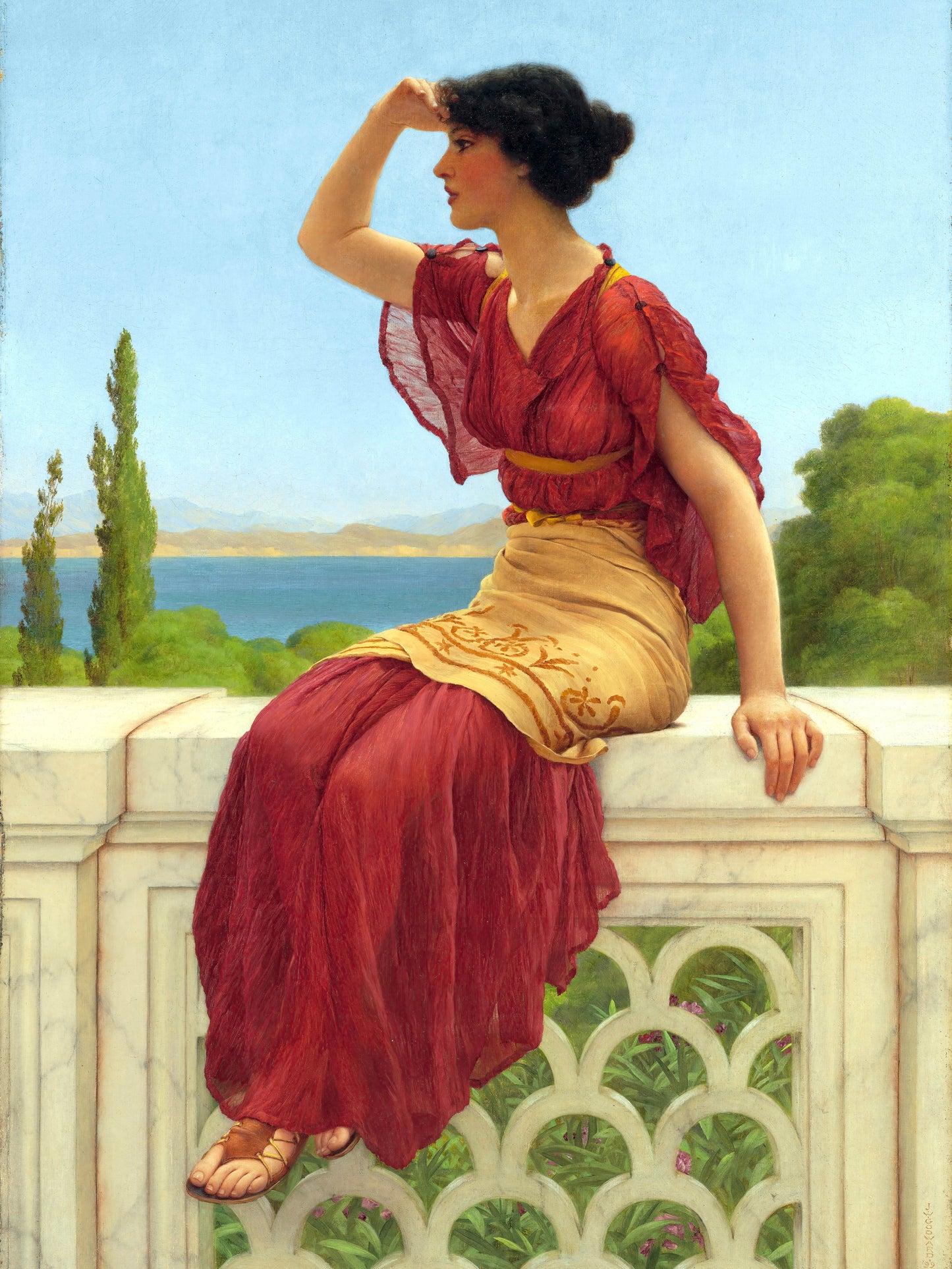 The Signal - John William Godward