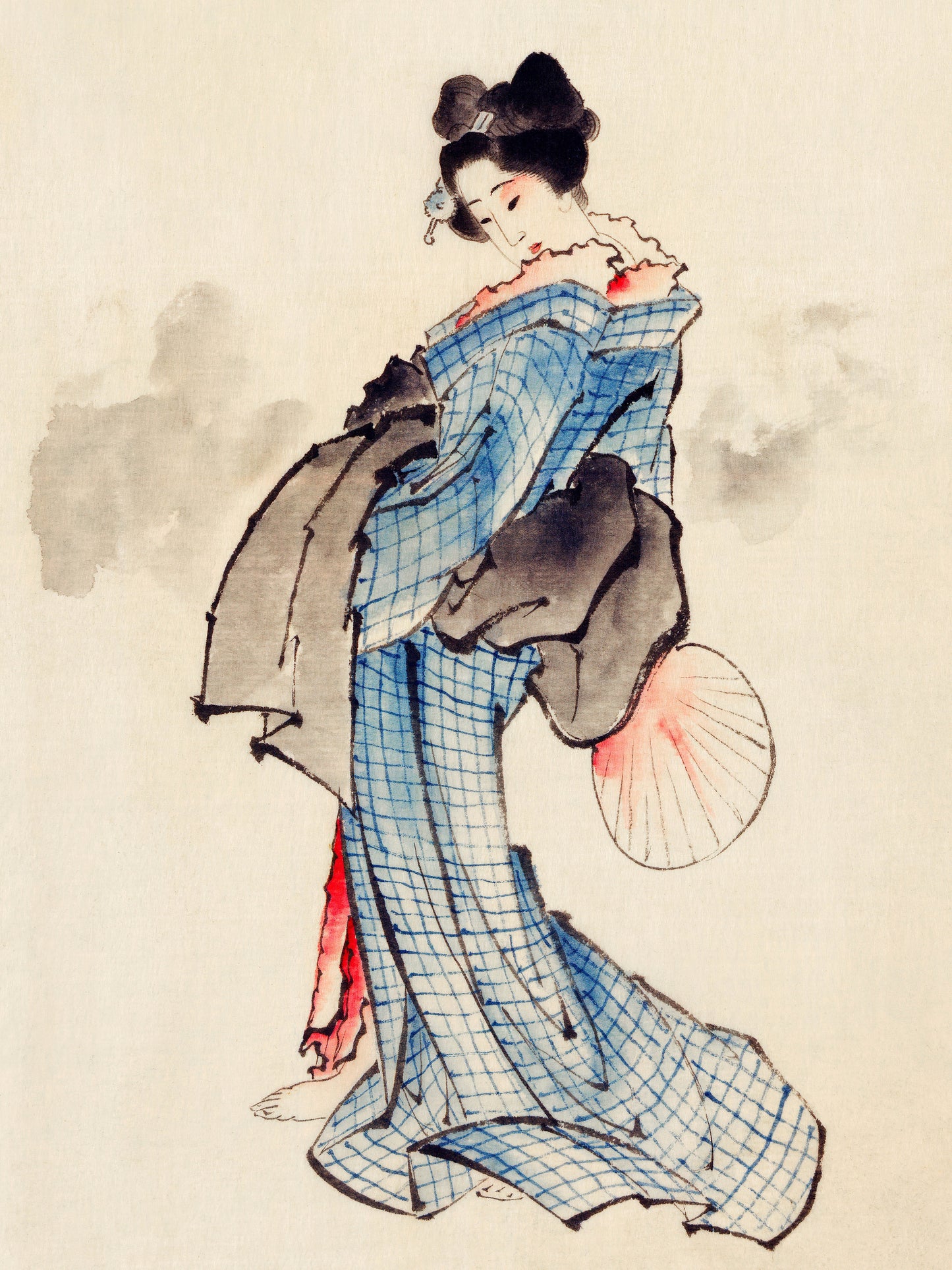 Courtesan - Katsushika Hokusai