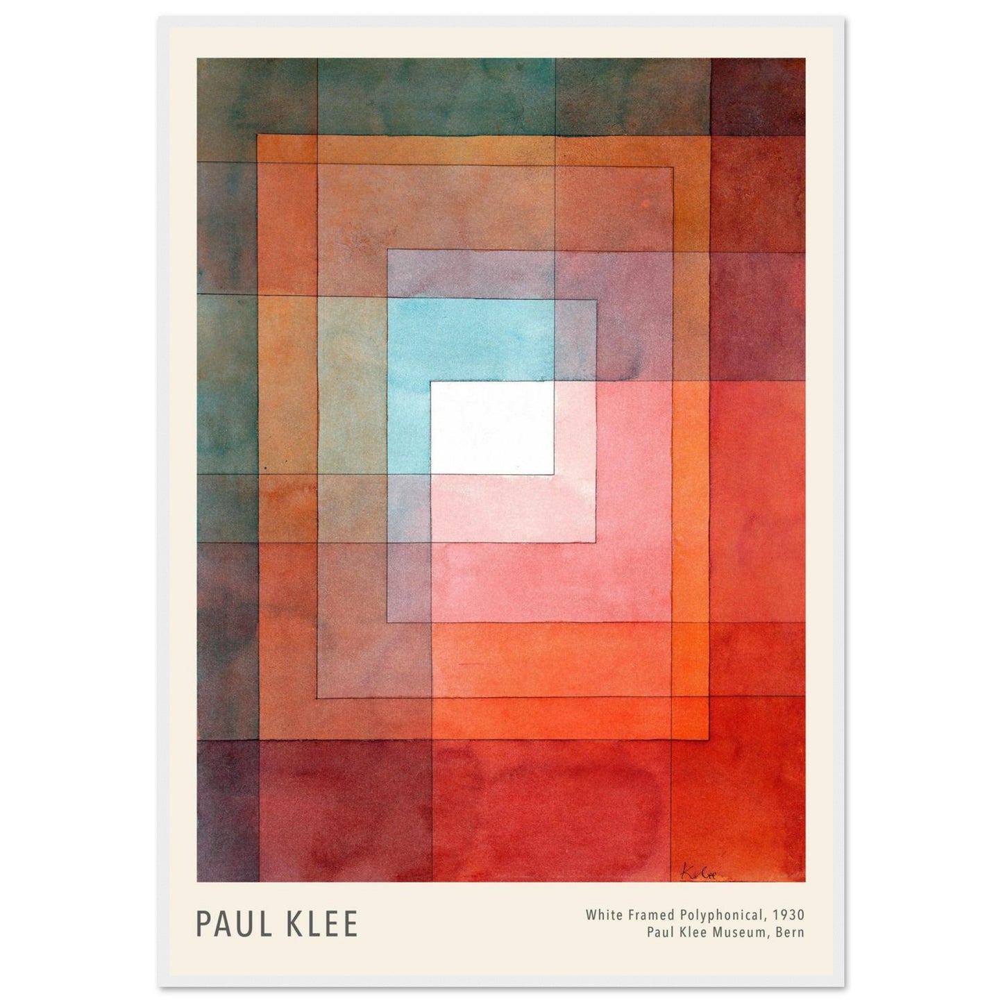 Polifonicamente - Paul Klee - Poster con cornice