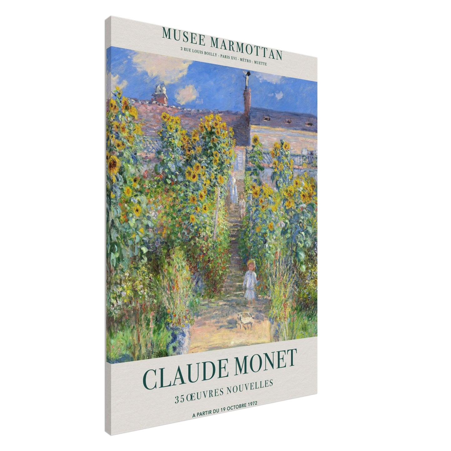 Giardino a Vetheuil - Claude Monet - Canvas slim