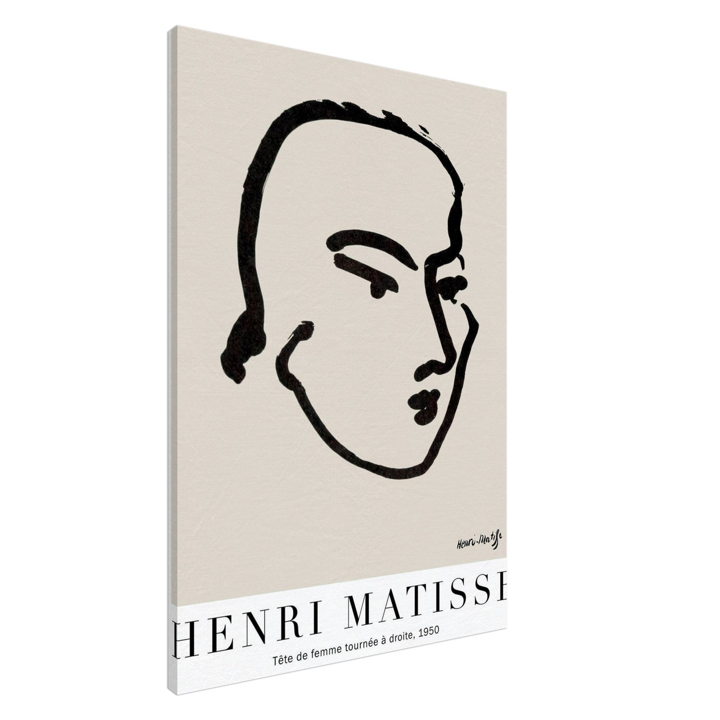 Testa di Donna - Henri Matisse - Canvas slim