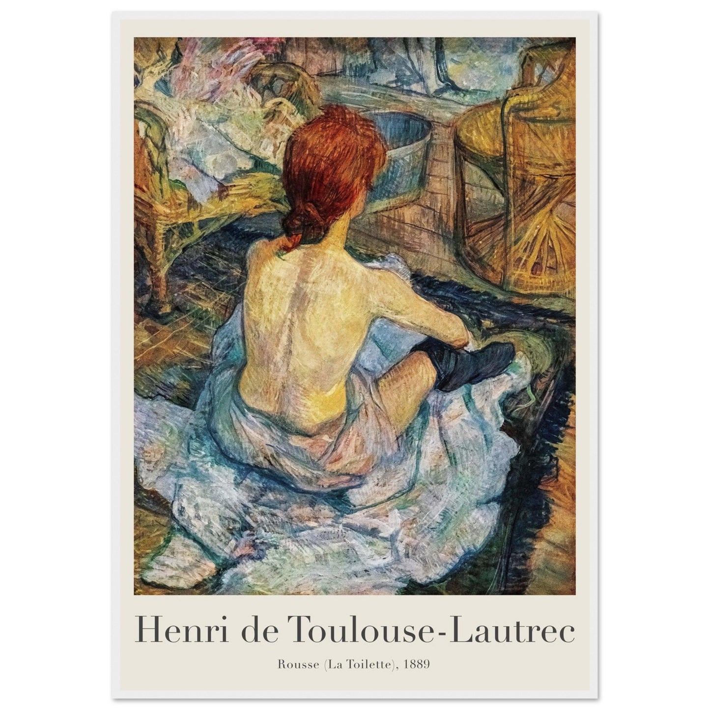 Rousse - Henri de Toulouse-Lautrec - Poster con cornice