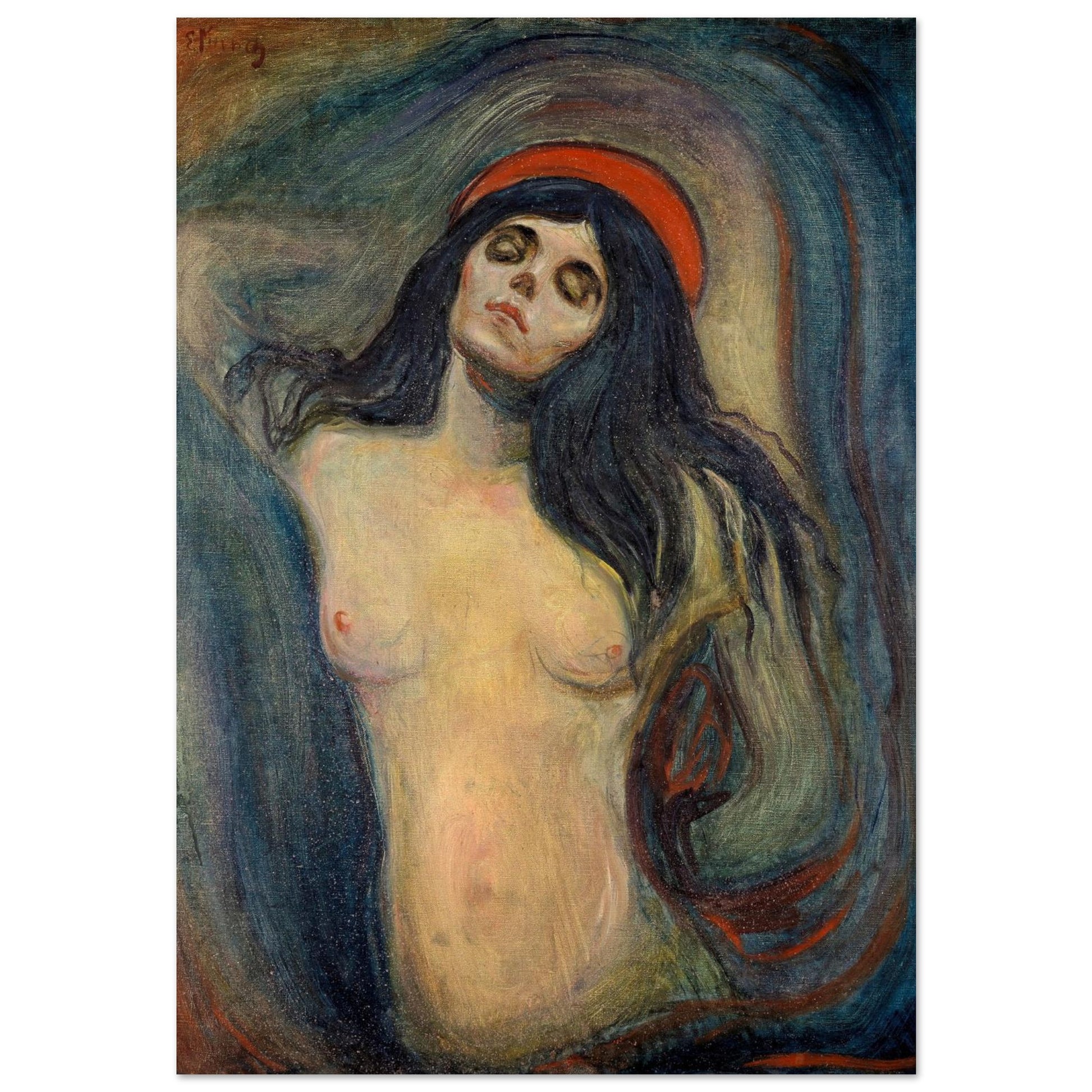 Madonna - Edvard Munch - Poster senza cornice
