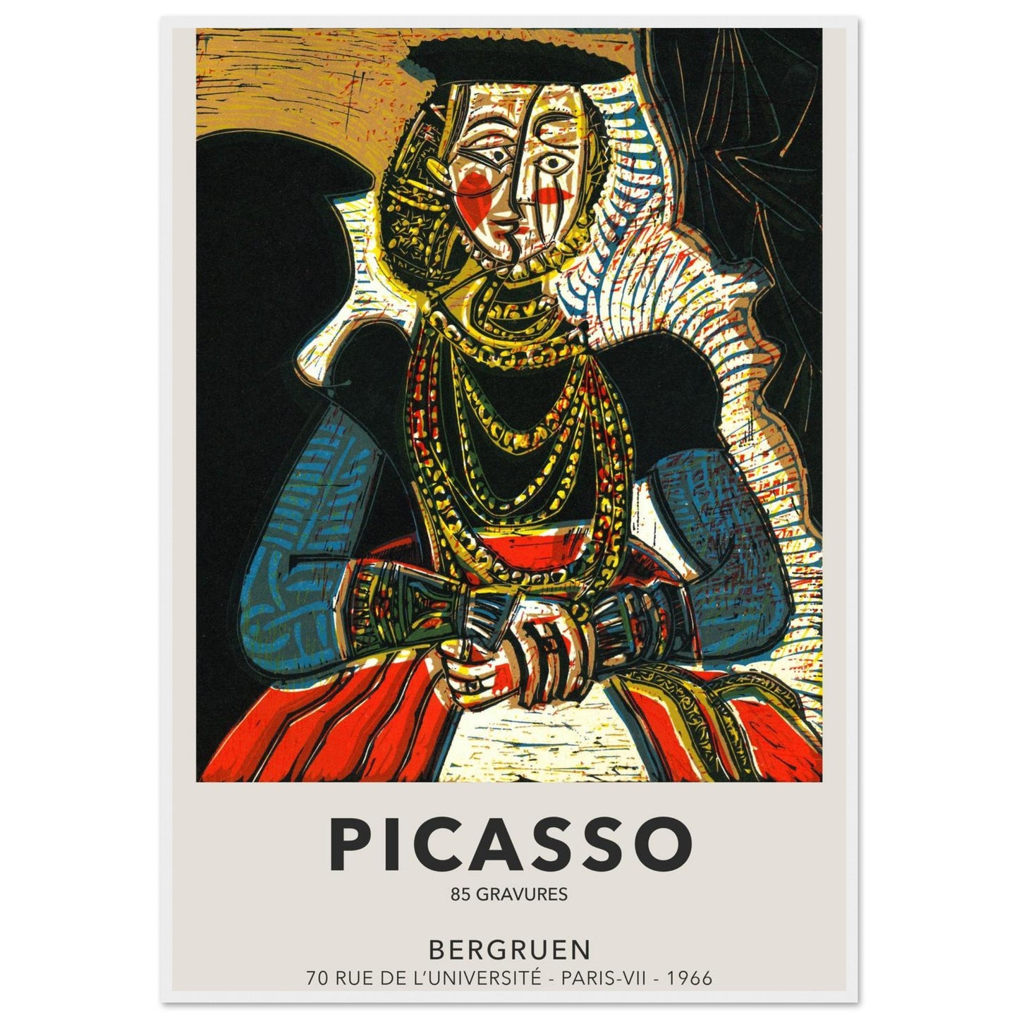 Gravure d'Esposizione - Pablo Picasso - Poster con cornice