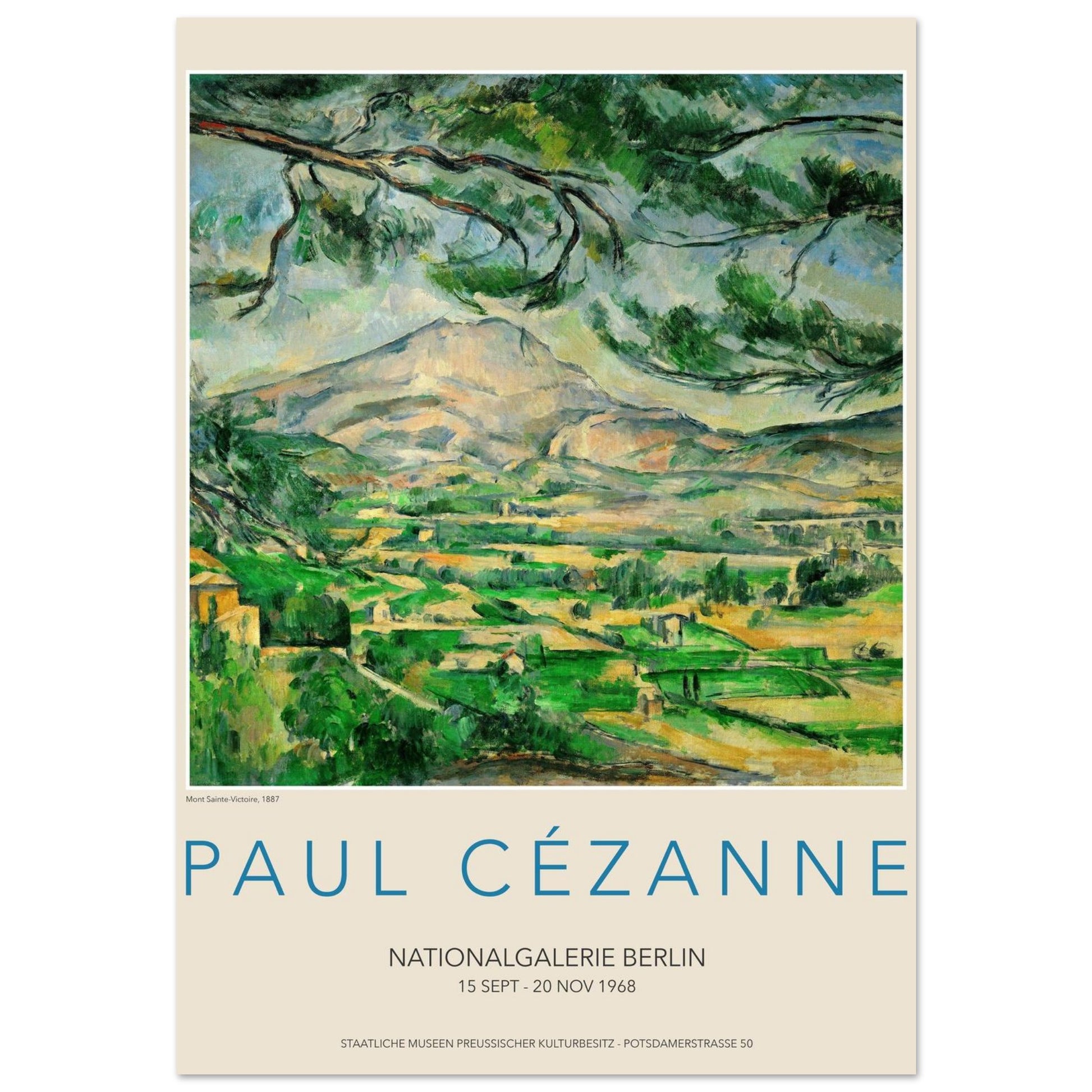 Mont Sainte-Victoire - Paul Cézanne - Poster senza cornice