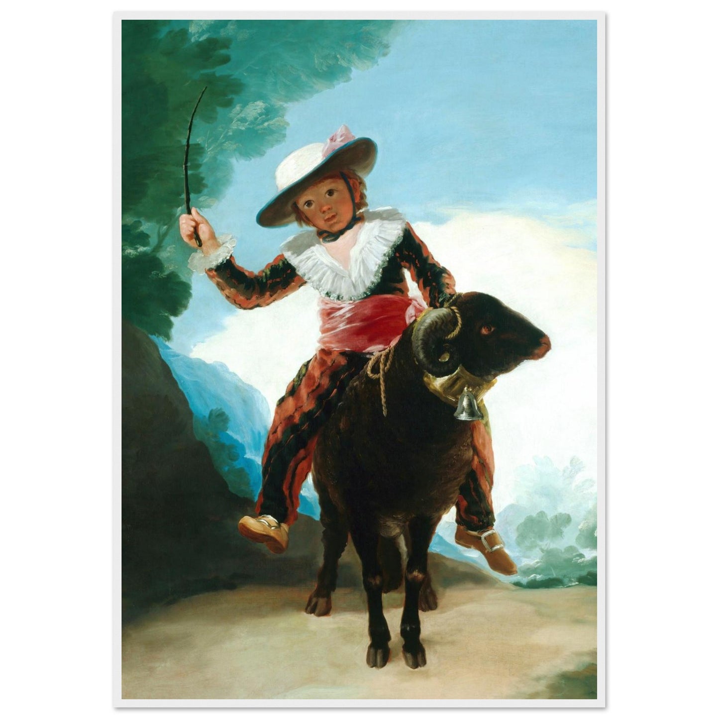 Ragazzo su un Montone - Francisco Goya - Poster con cornice