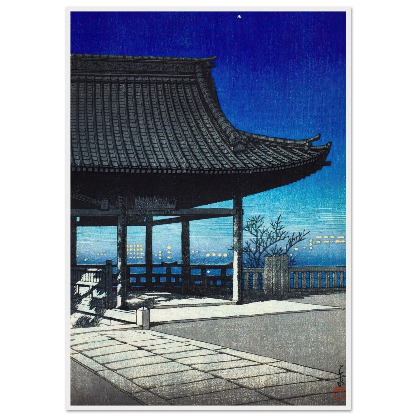 Kozu - Hasui Kawase - Poster con cornice