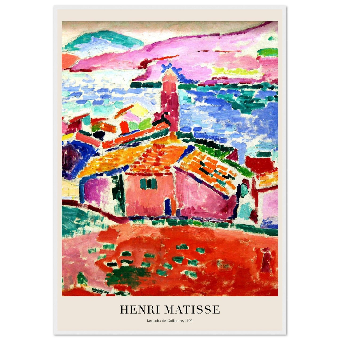 I Tetti di Collioure - Henri Matisse - Poster con cornice