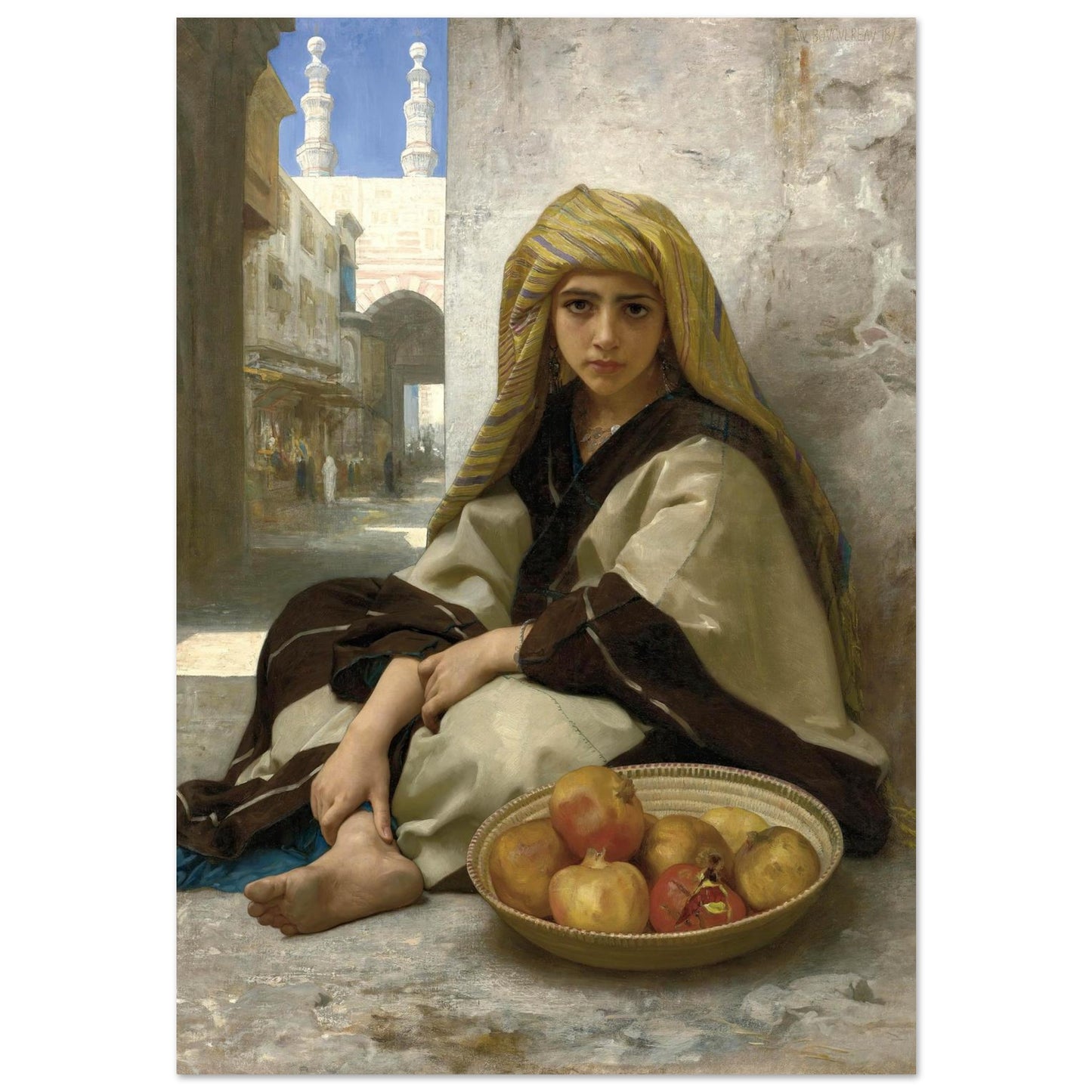 Il Venditore di Melograni - William Bouguereau - Poster senza cornice