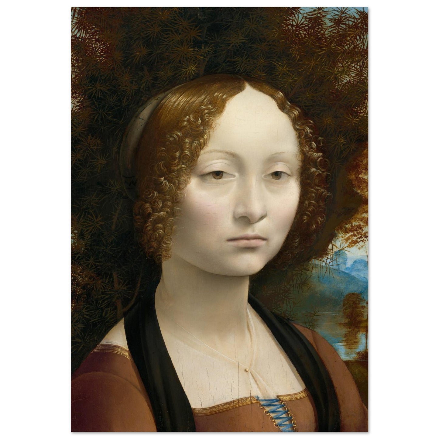 Ginevra de' Benci - Leonardo da Vinci - Poster senza cornice
