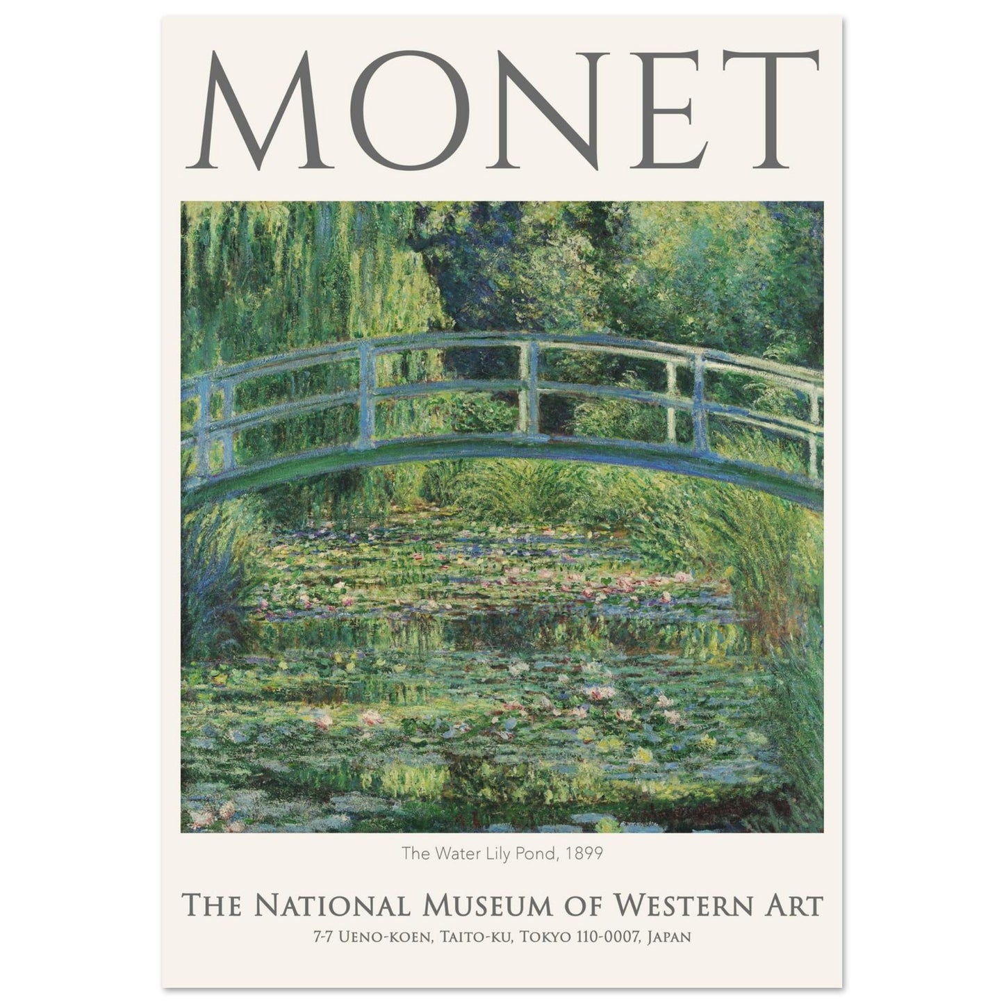 Il Ponte delle Ninfee - Claude Monet - Poster senza cornice