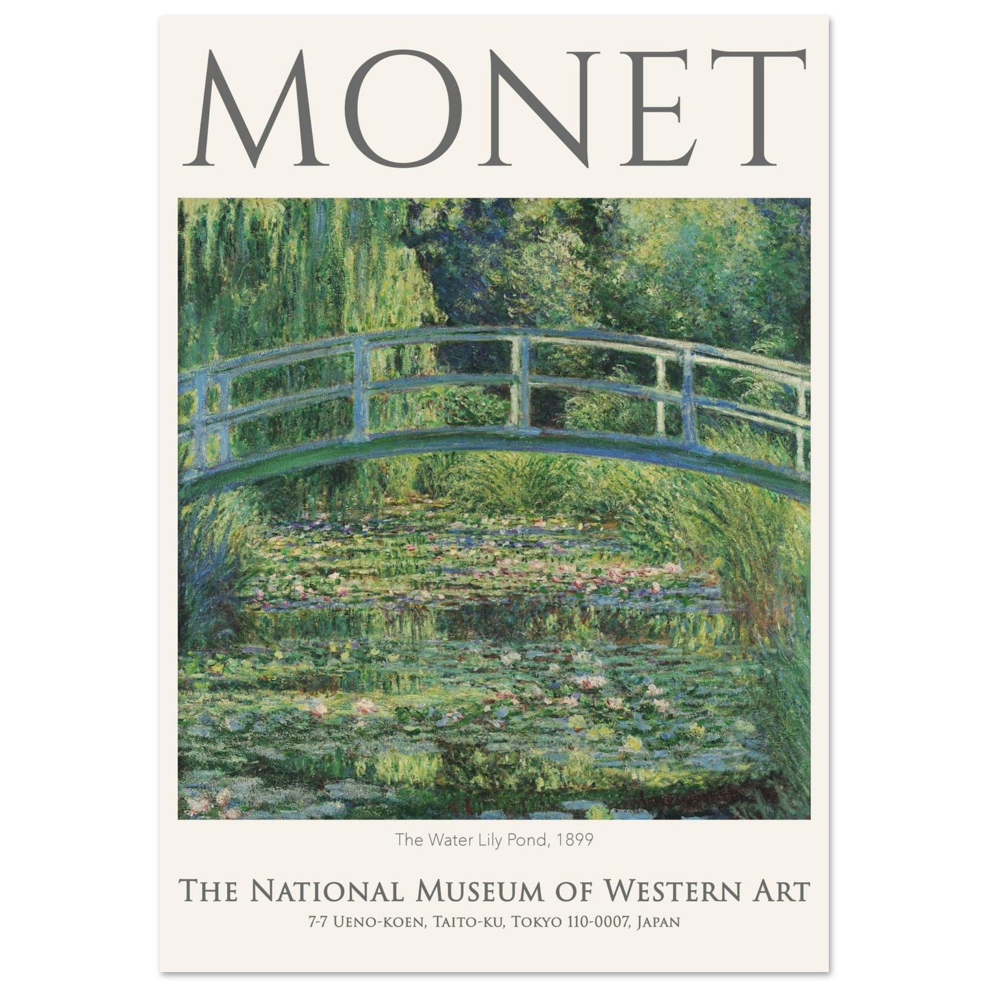 Il Ponte delle Ninfee - Claude Monet - Poster senza cornice