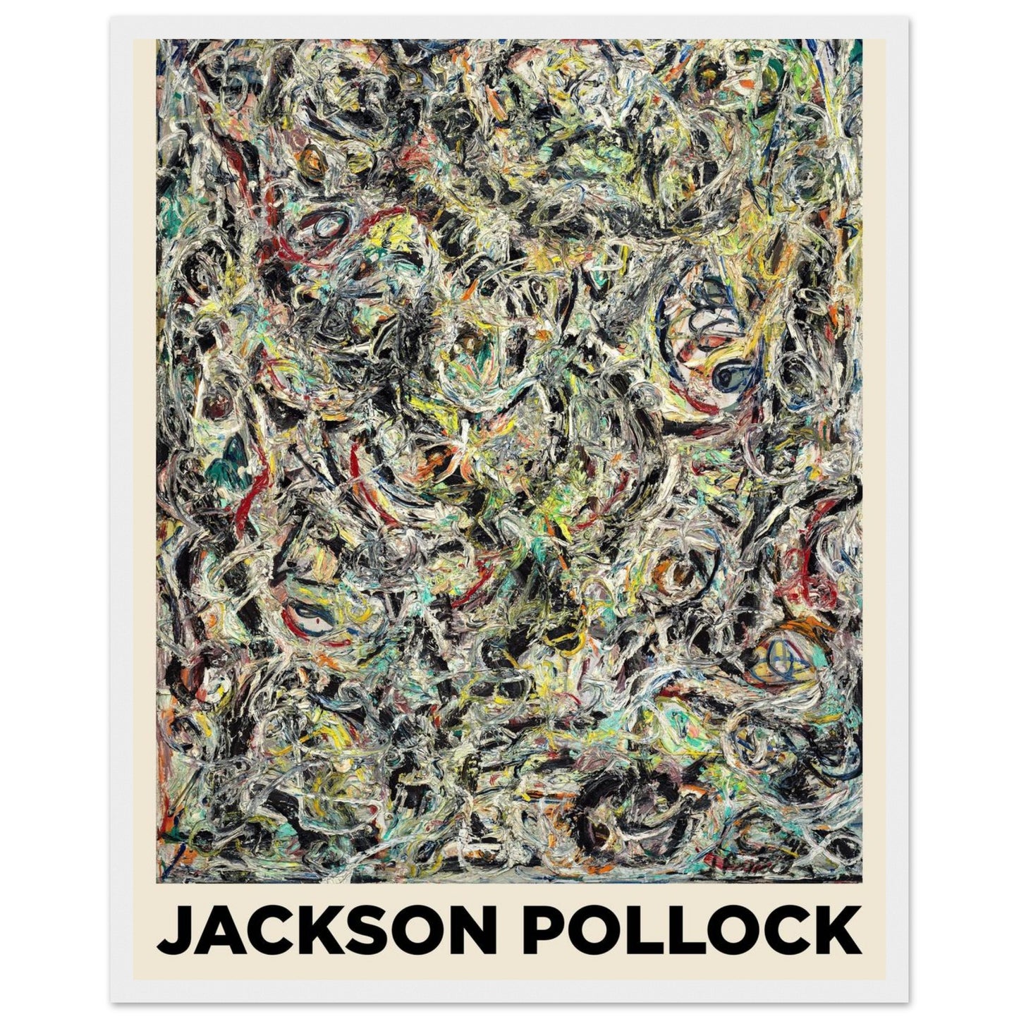 Occhi nel Calore - Jackson Pollock - Poster con cornice