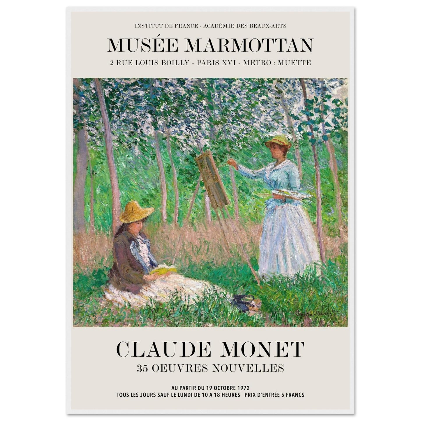 Il Giardino dell'Artista a Giverny - Claude Monet - Poster con cornice