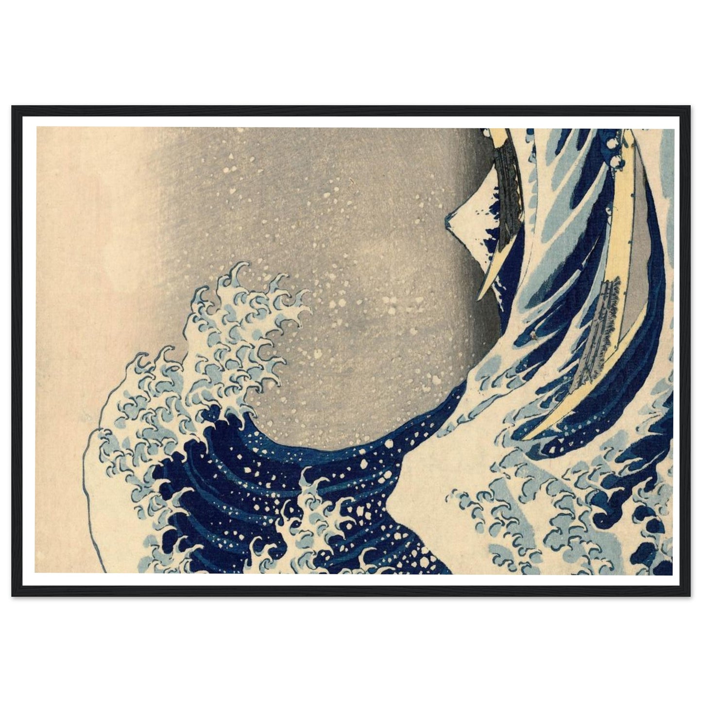 La Grande Onda di Kanagawa - Katsushika Hokusai - Poster con cornice