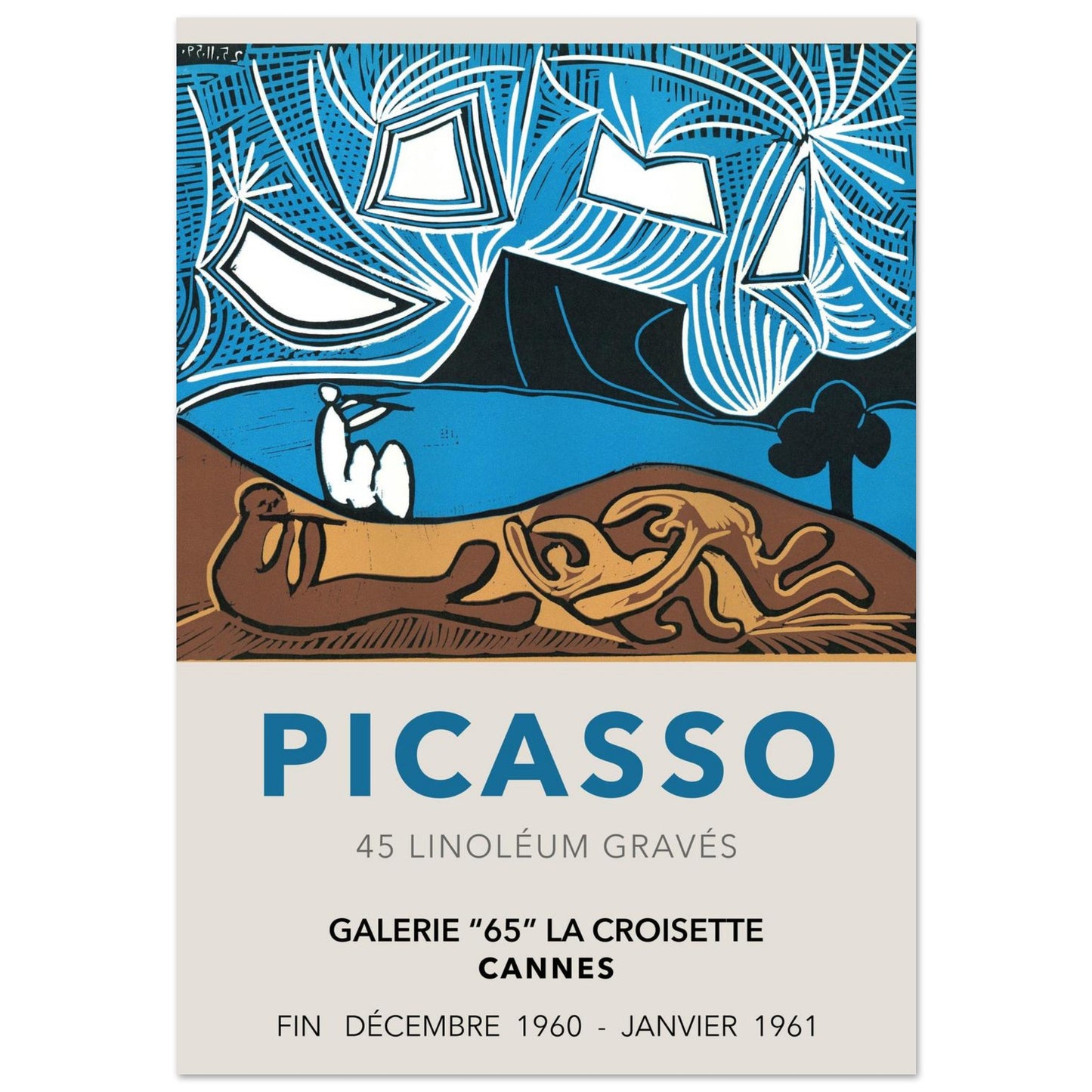 Linoleum Graves - Pablo Picasso - Poster senza cornice