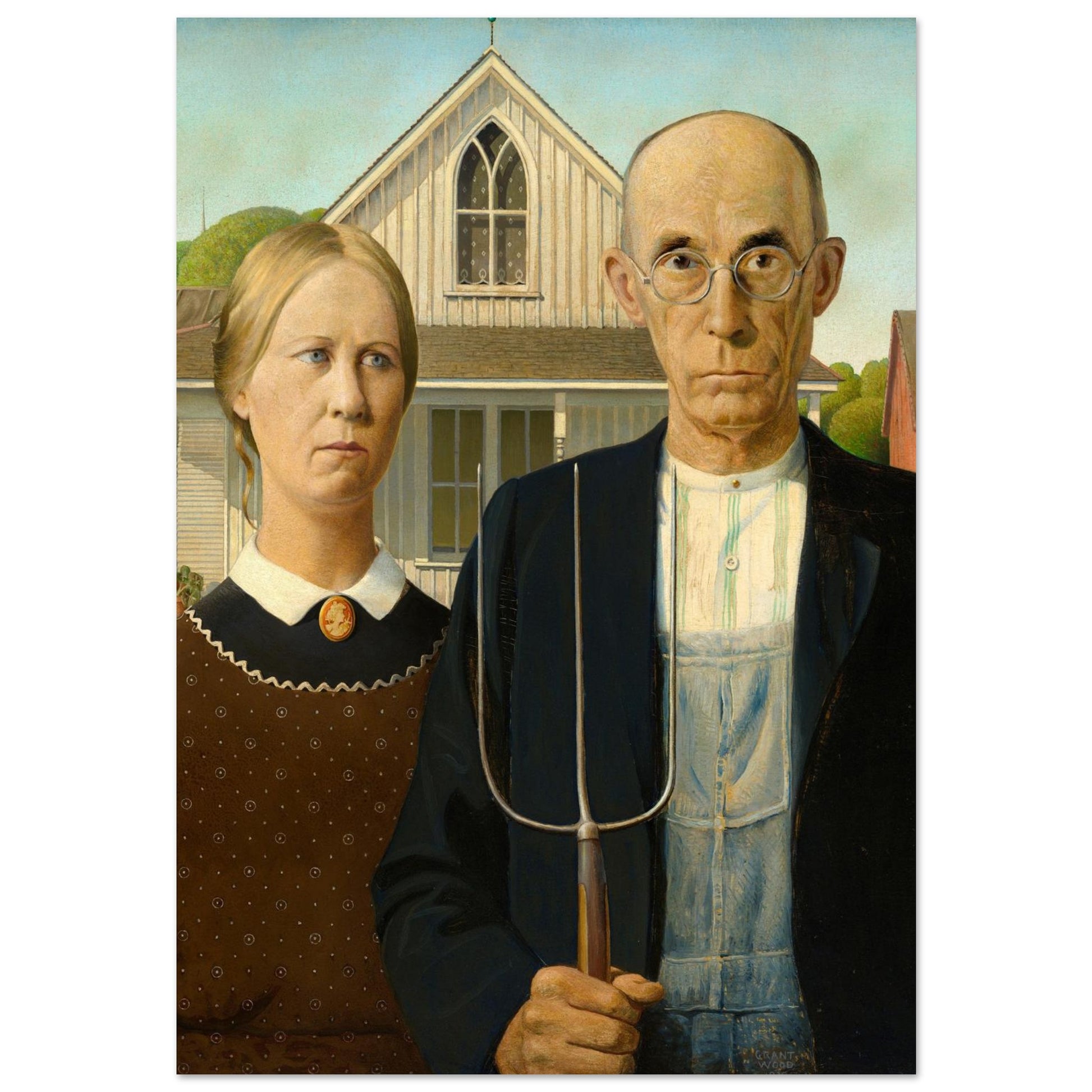 American Gothic - Grant Wood - poster_nf