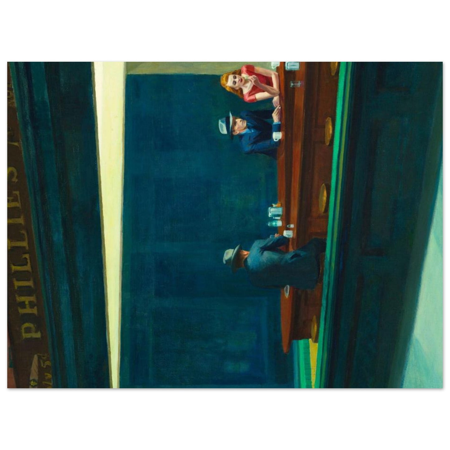Nighthawks - Edward Hopper - Poster senza cornice