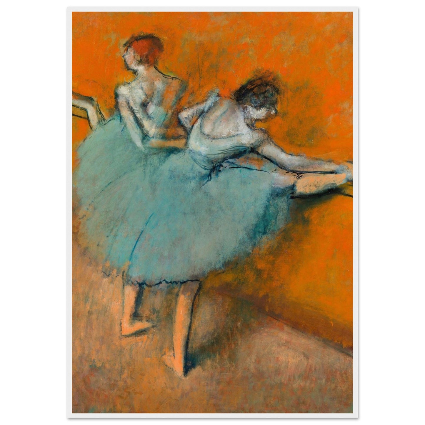 Ballerine al Bar - Edgar Degas - Poster con cornice