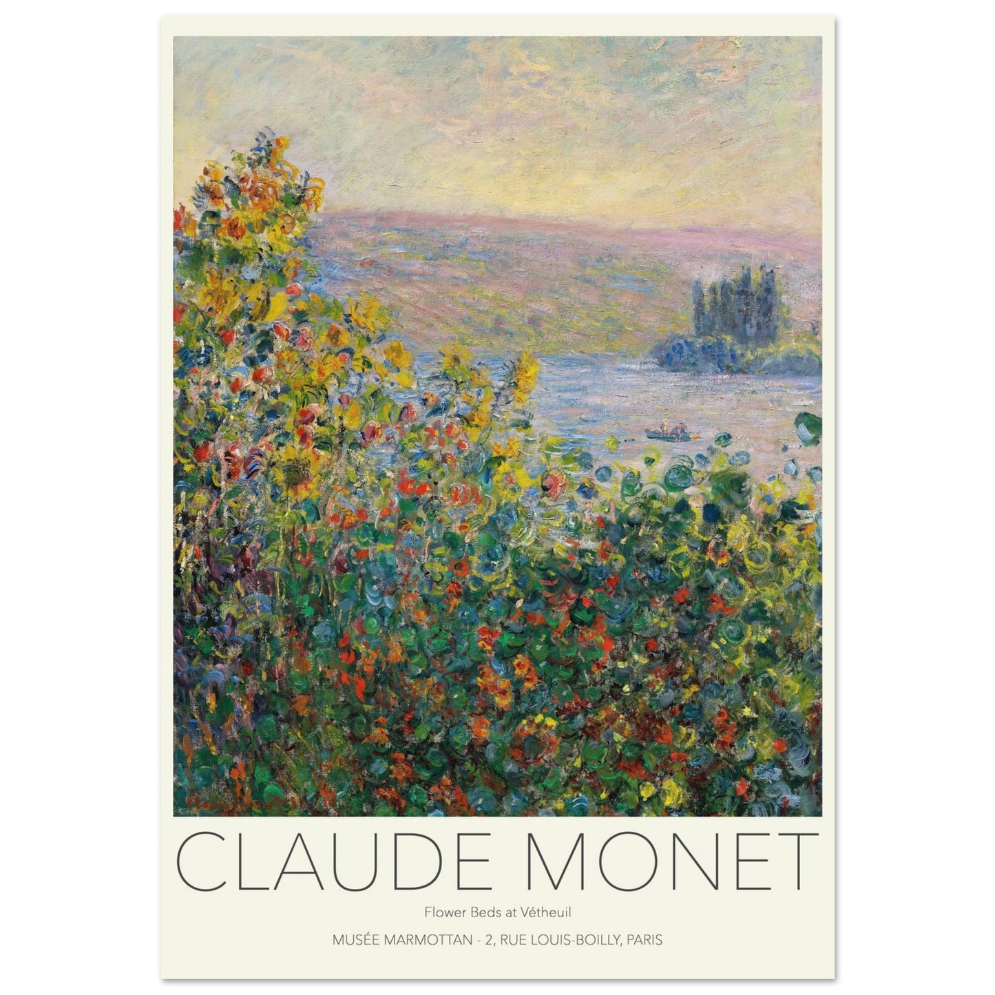 Letti di Fiori - Claude Monet - Poster senza cornice