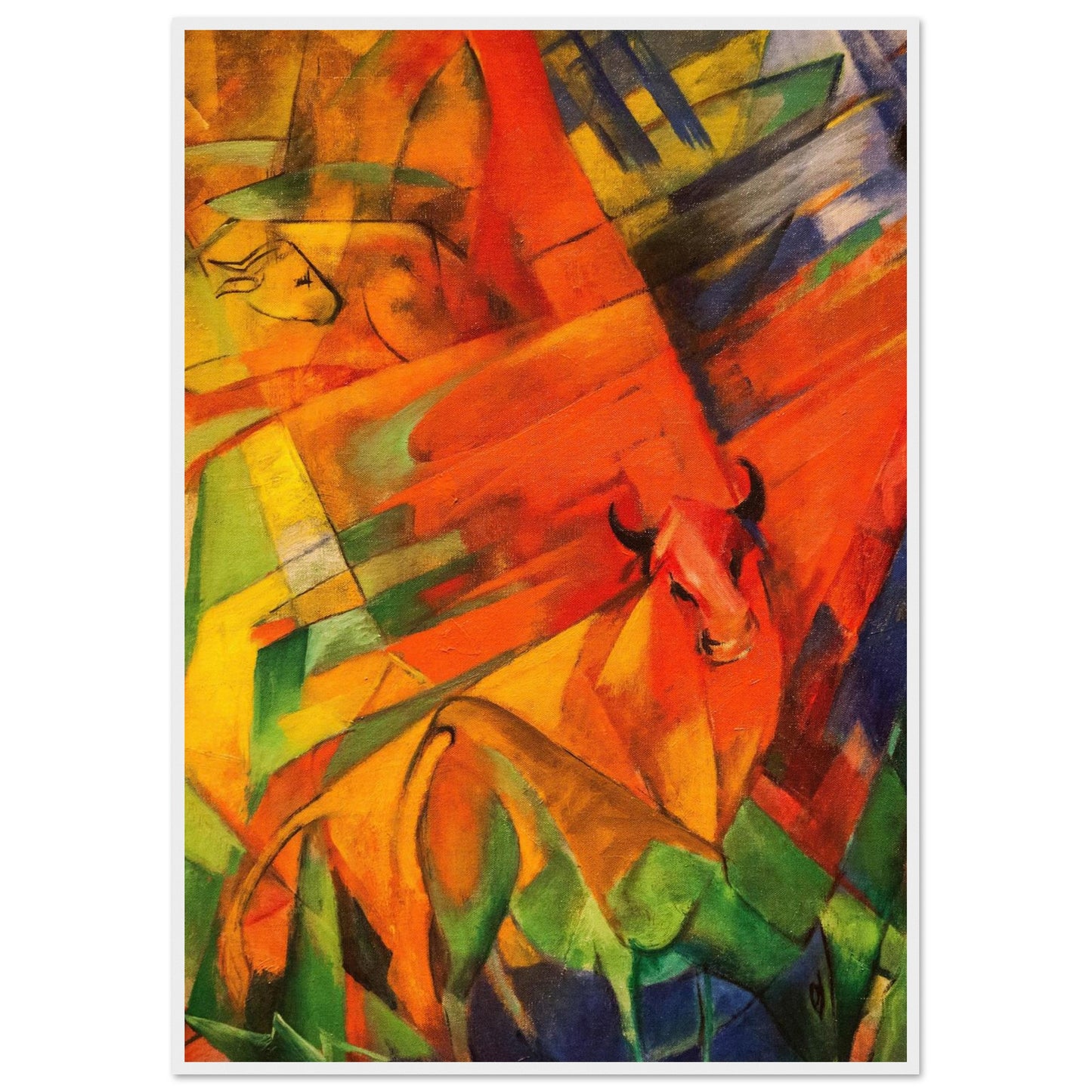 Animali - Franz Marc - Poster con cornice