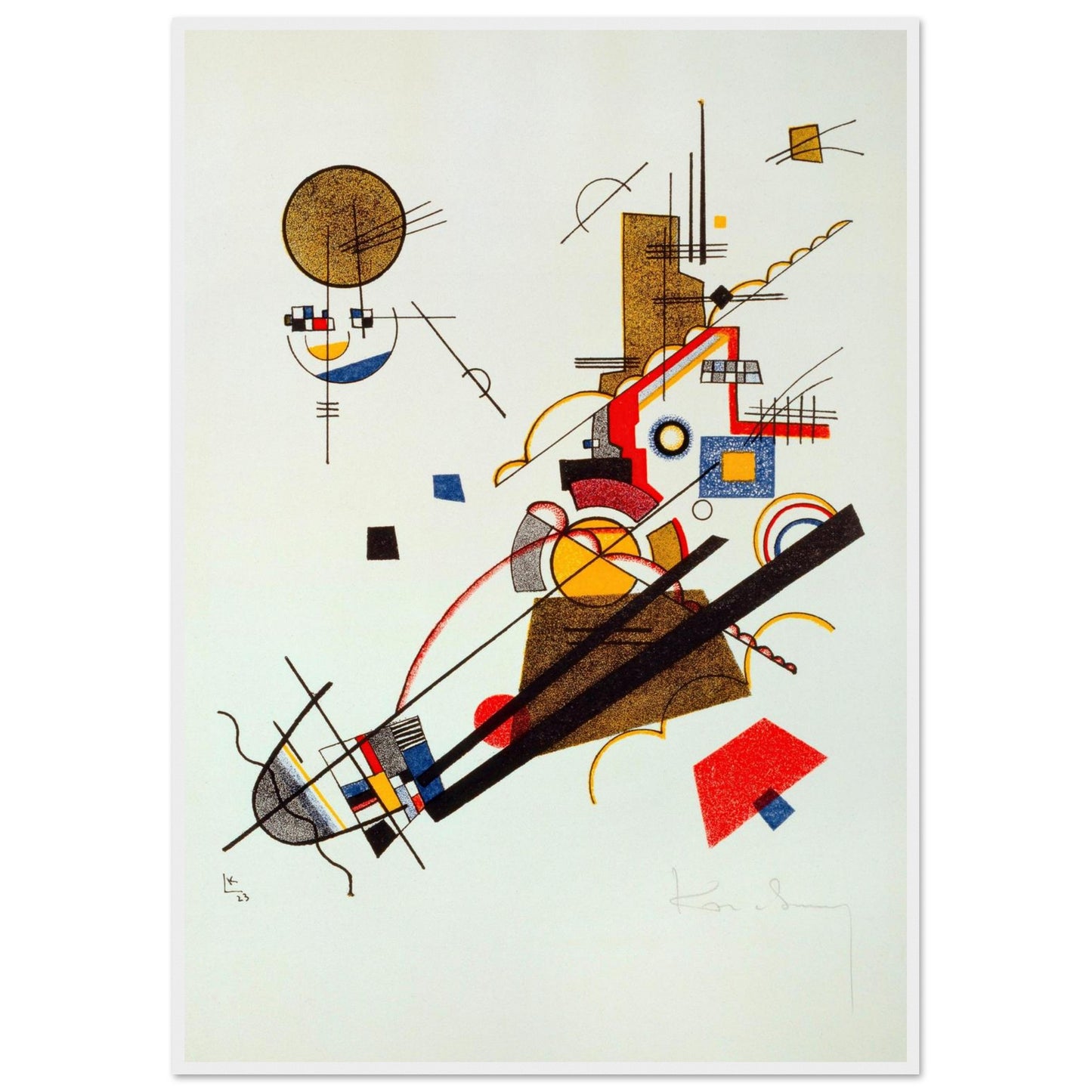 Felice Ascensione - Wassily Kandinsky - Poster con cornice