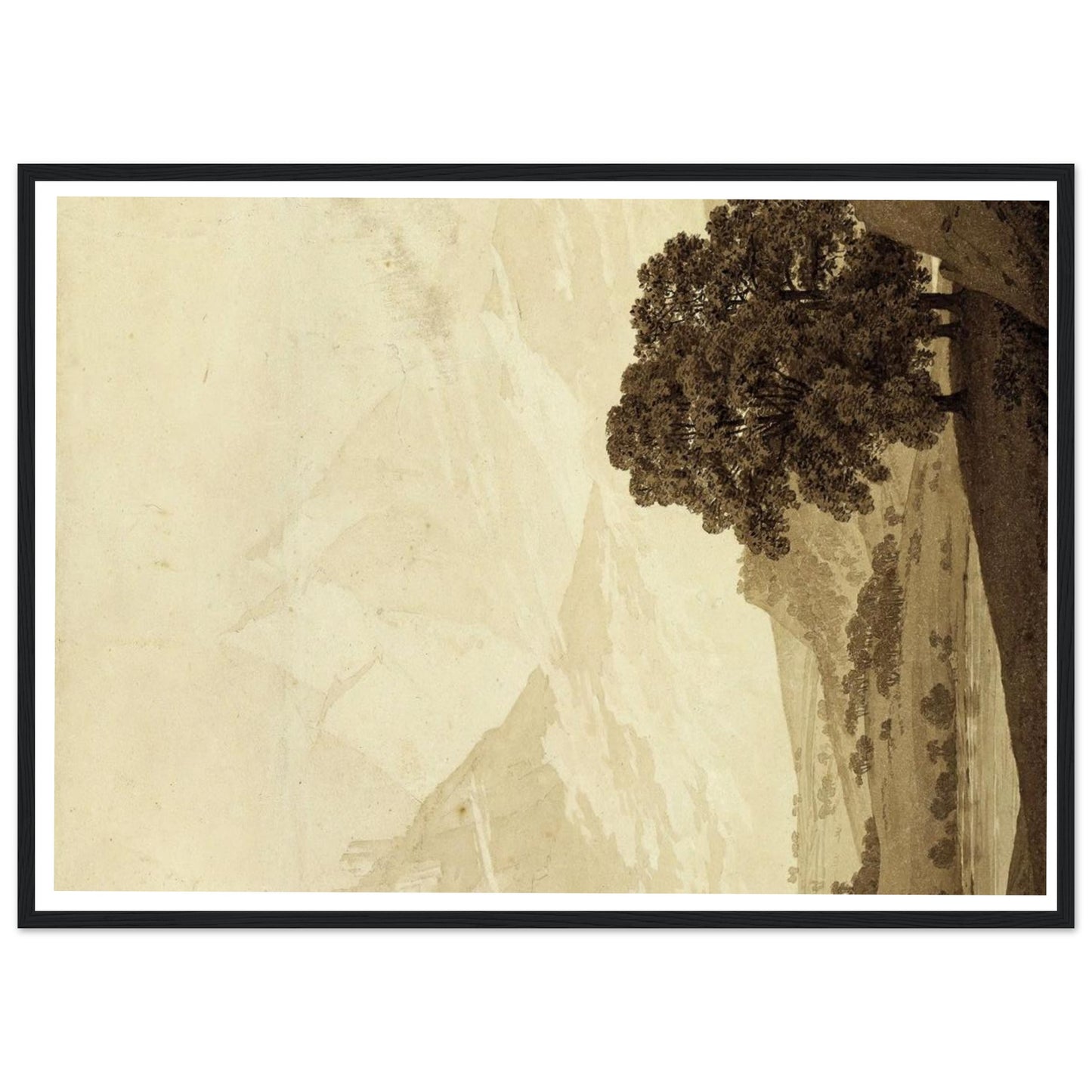 Autunno – Sera – Maturità - Caspar David Friedrich - Poster con cornice