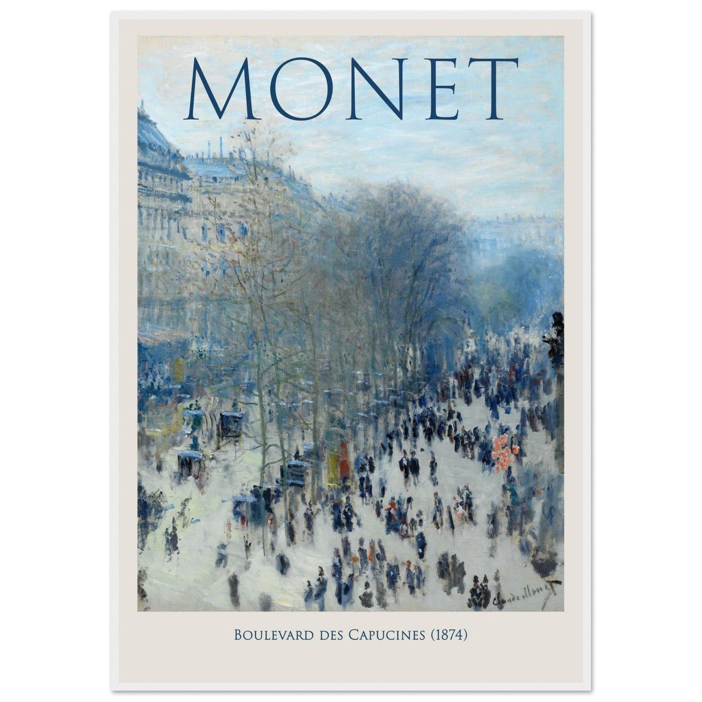 Boulevard des Capucines - Claude Monet - Poster con cornice