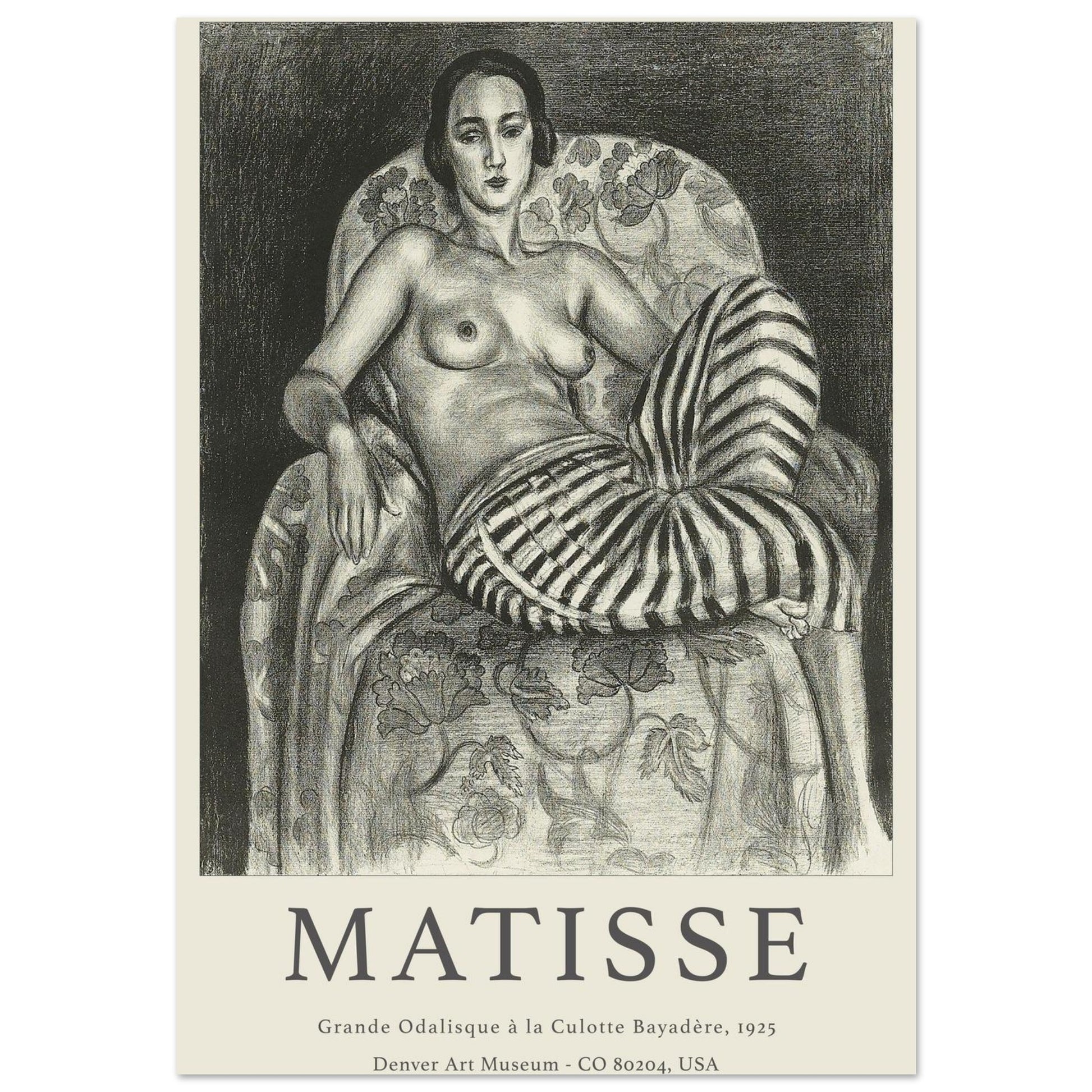 Grande Odalisque - Henri Matisse - Poster senza cornice