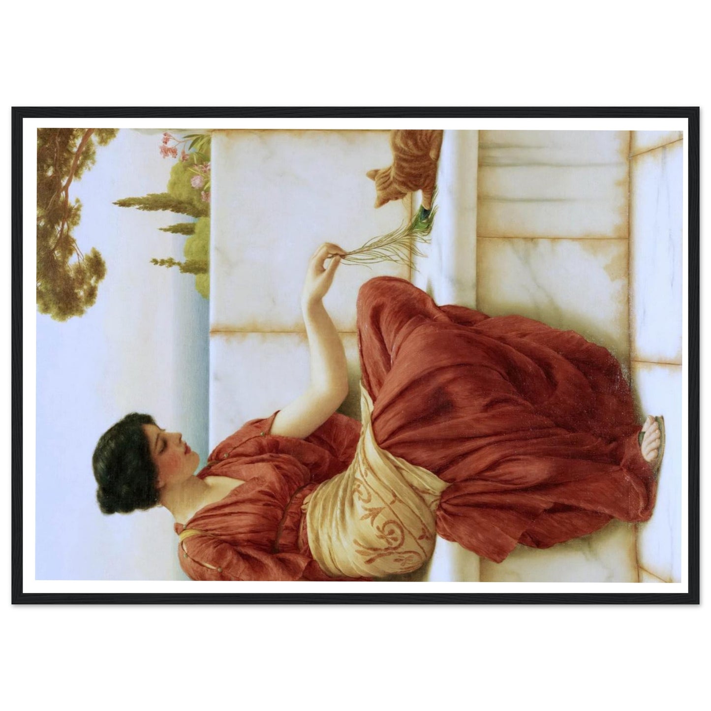 The Favourite - John William Godward - Poster con cornice