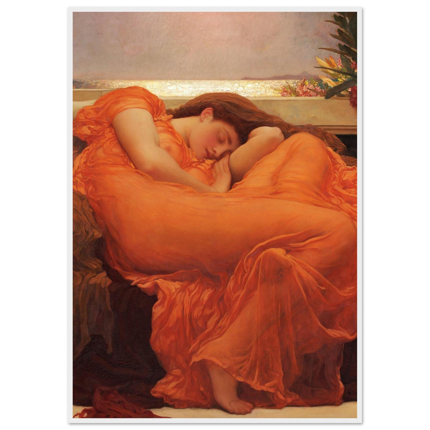 Giugno Fiammeggiante - Frederic Leighton - Poster con cornice