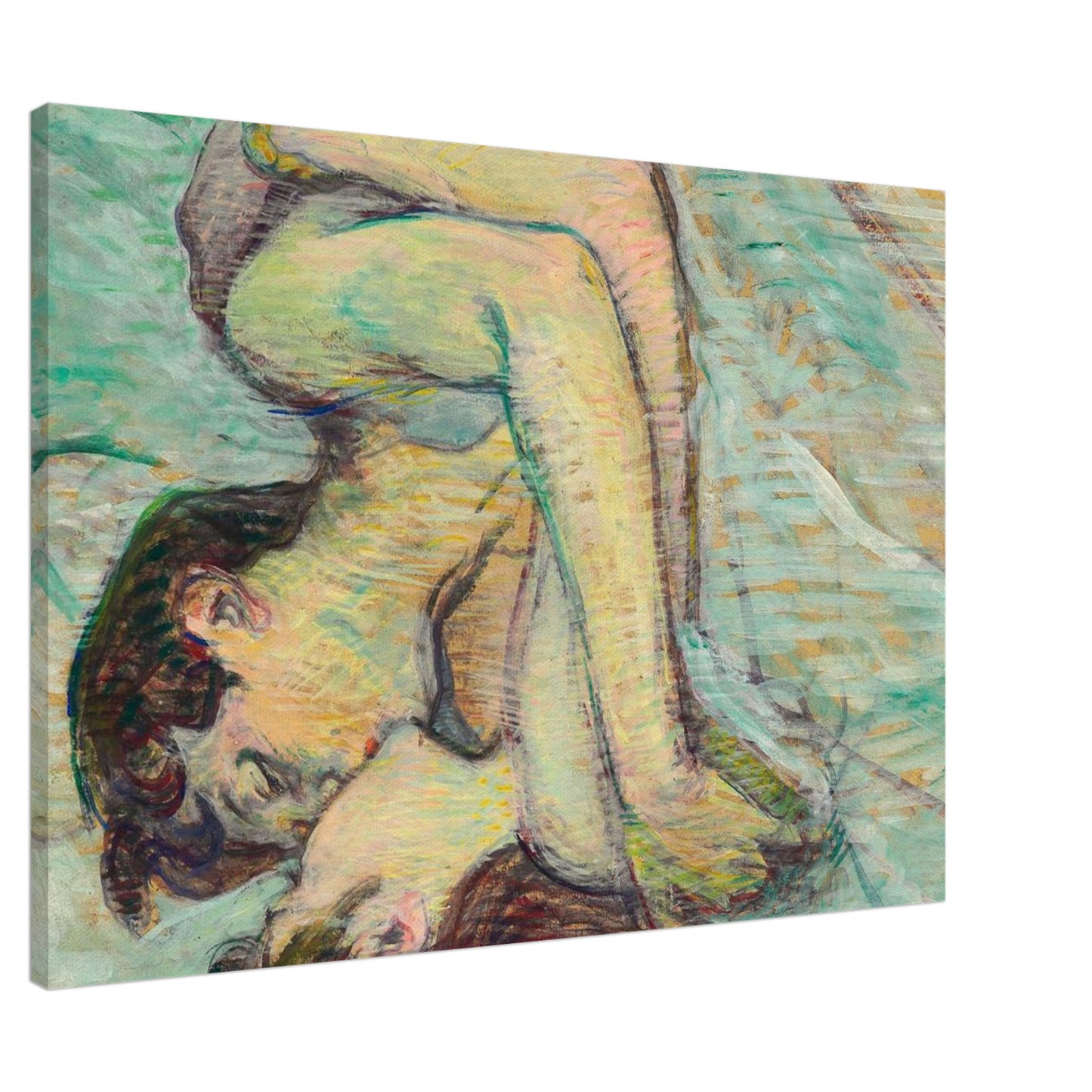 Il Bacio - Henri de Toulouse-Lautrec - Canvas thick
