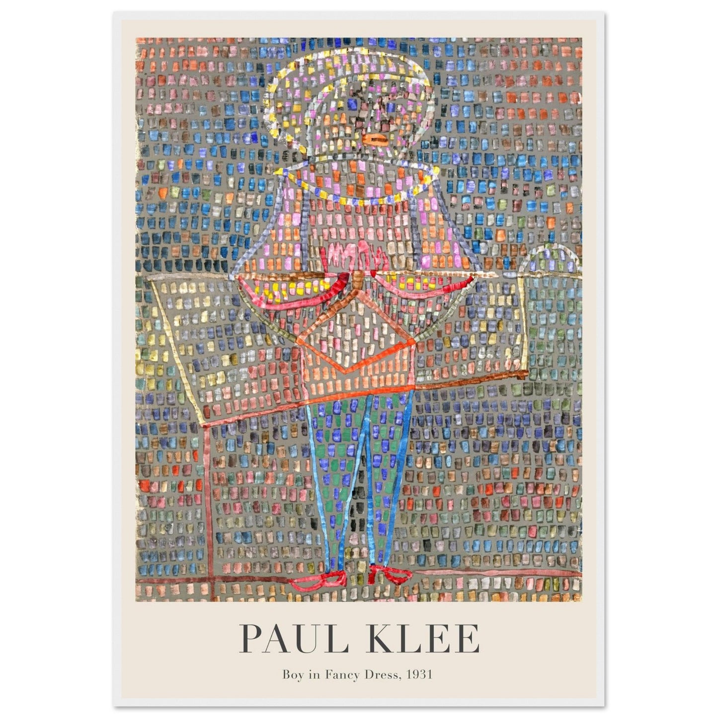 Ragazzo in Costume Elegante - Paul Klee - Poster con cornice
