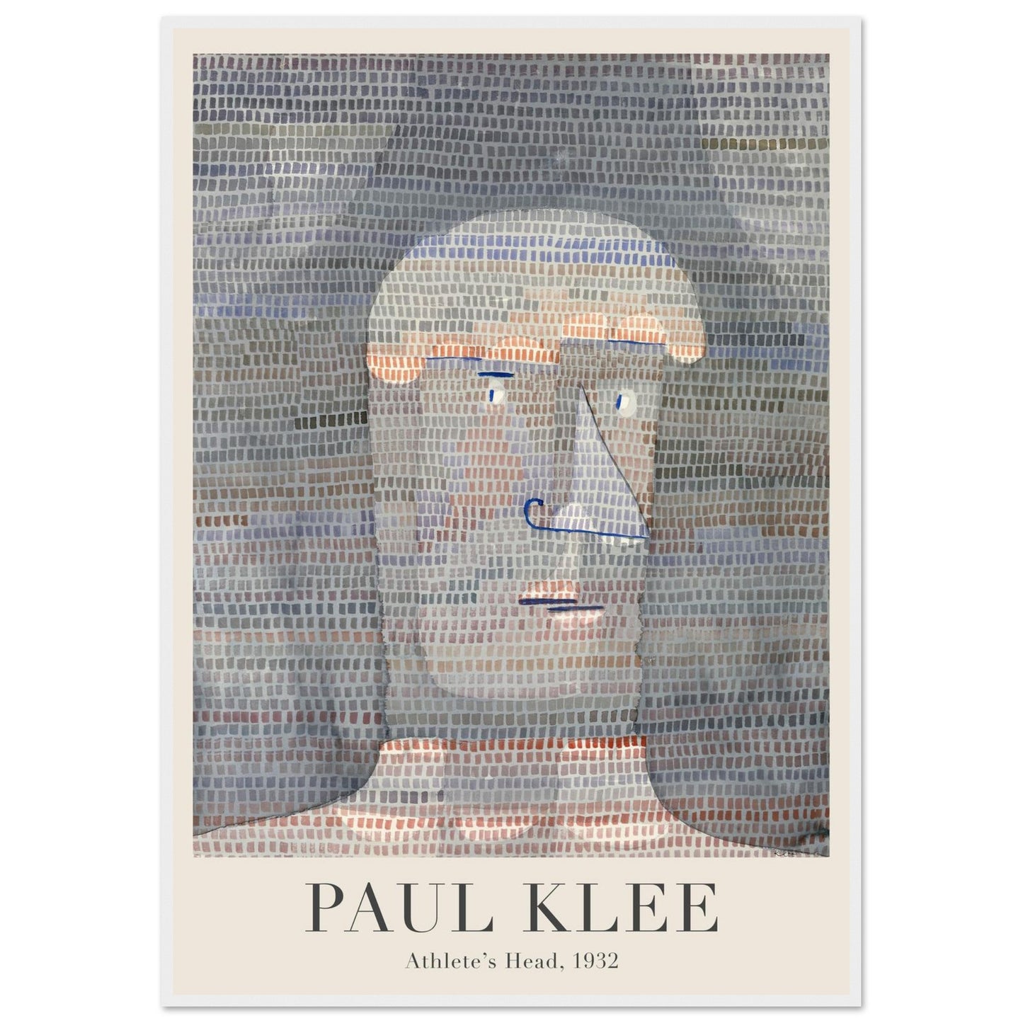 Testa di Atleta - Paul Klee - Poster con cornice