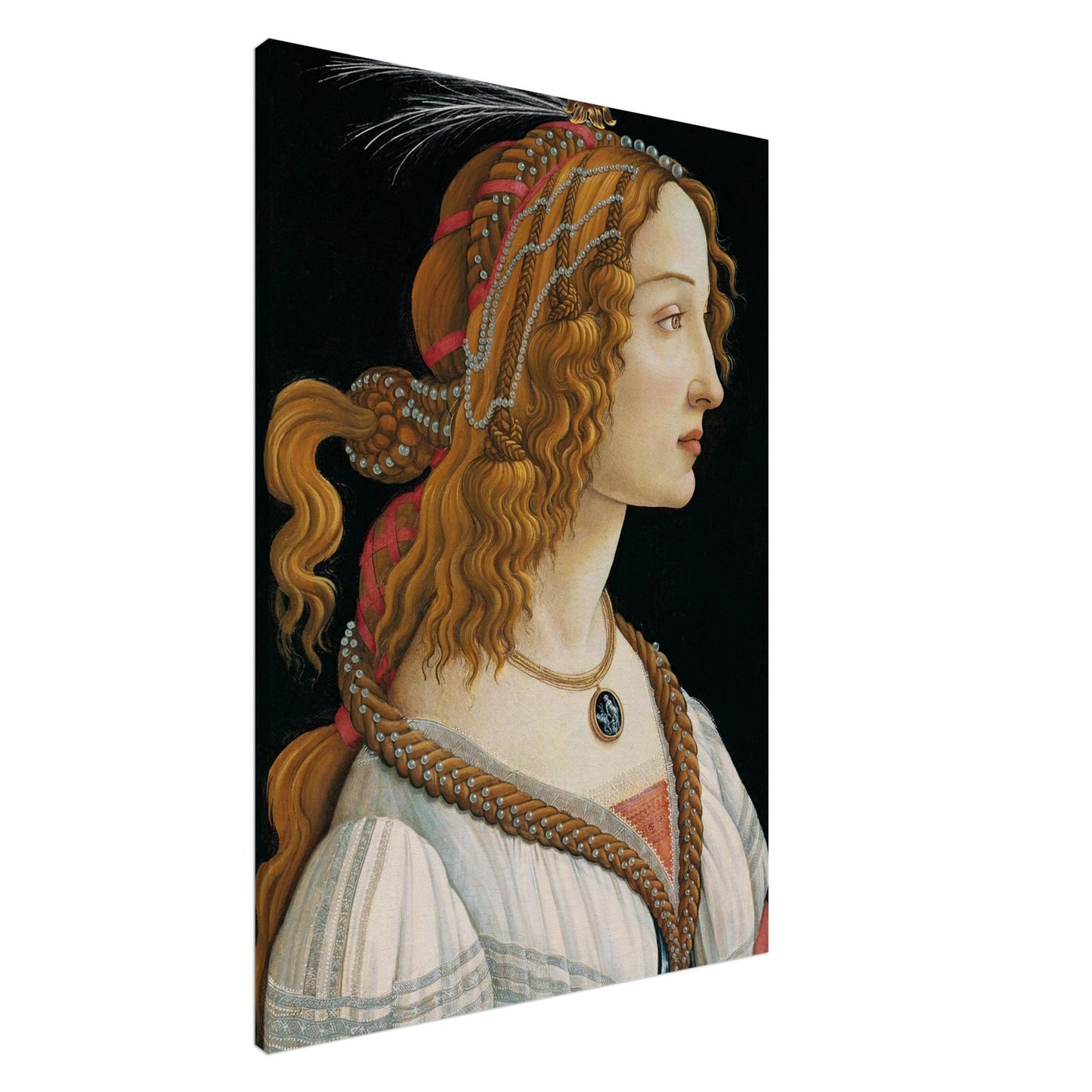 Signora Idealizzata - Sandro Botticelli - Canvas thick