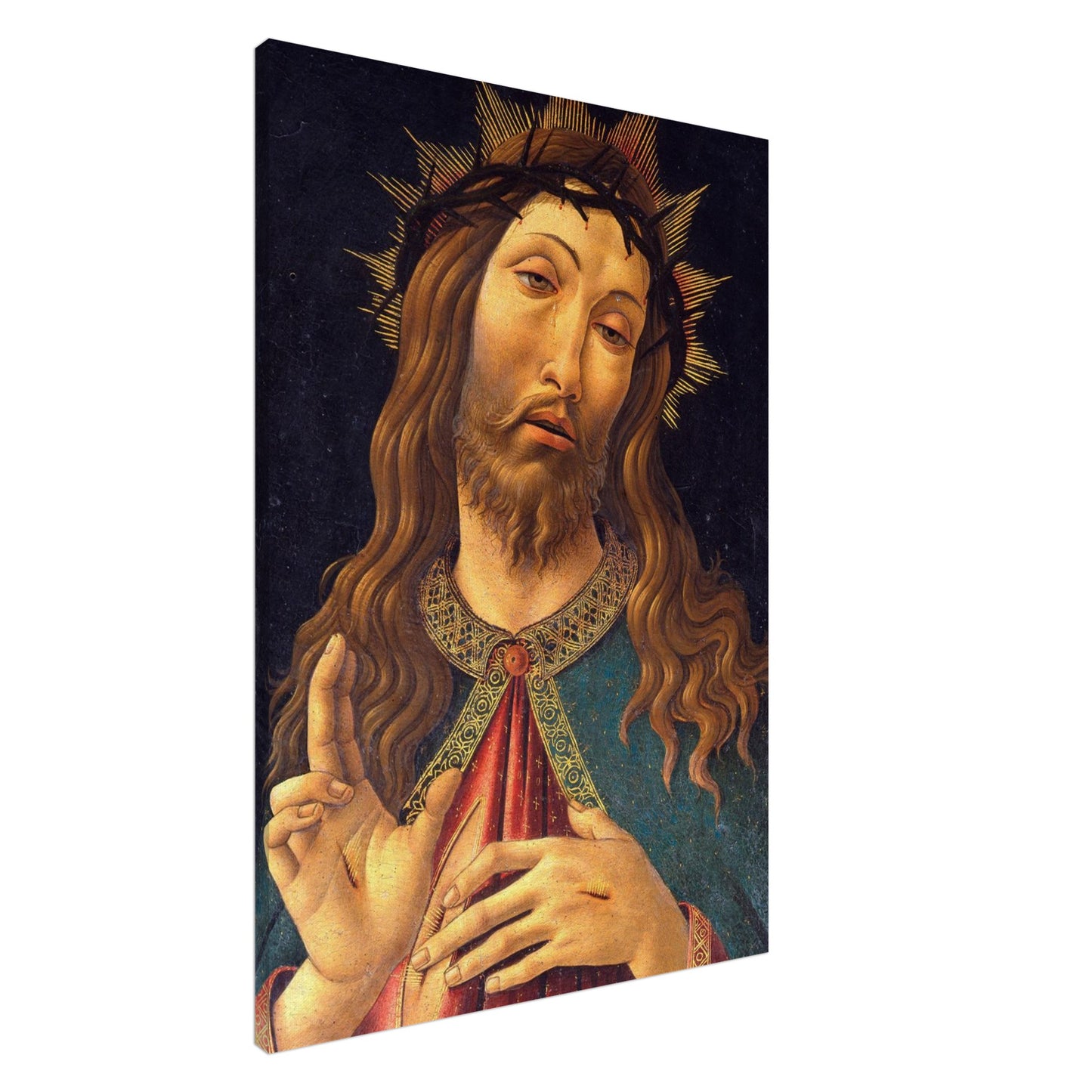La Vergine e il Bambino con San Giovanni Battista - Sandro Botticelli - canvas_slim