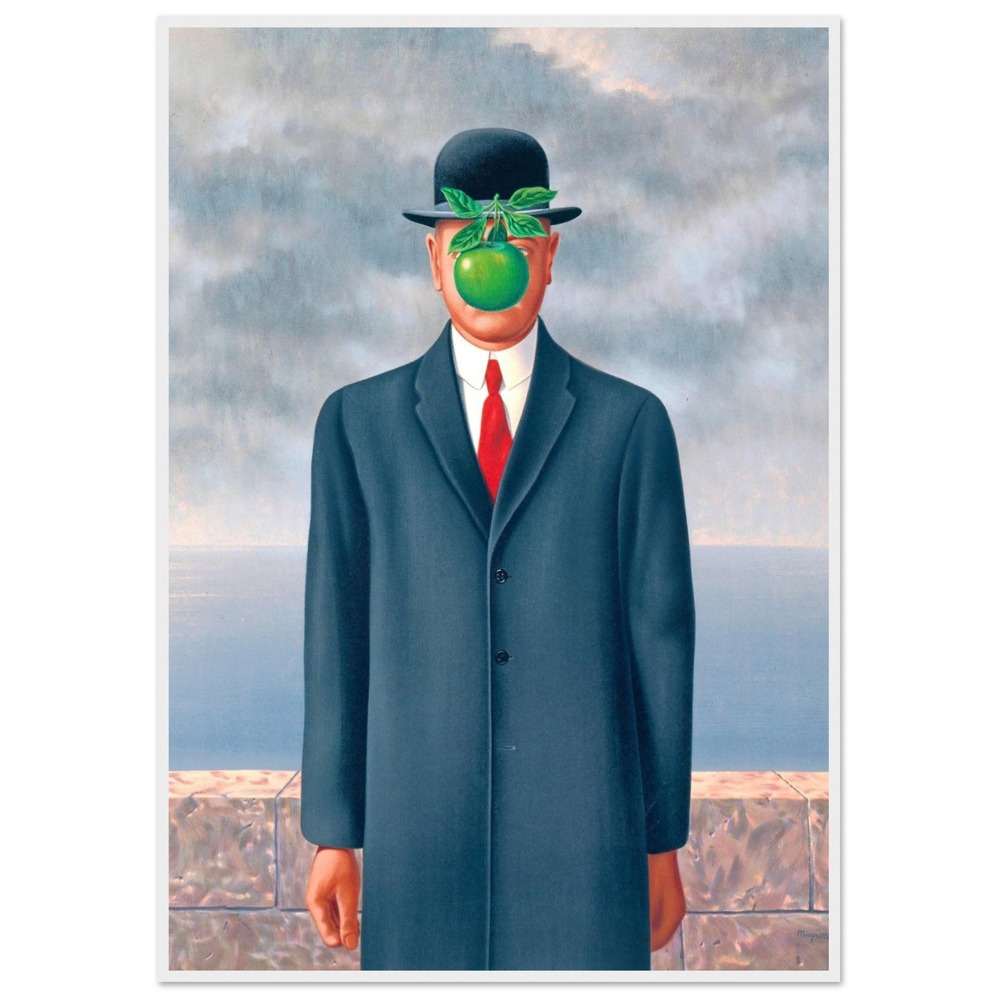 Il Figlio dell'Uomo - René Magritte - Poster con cornice