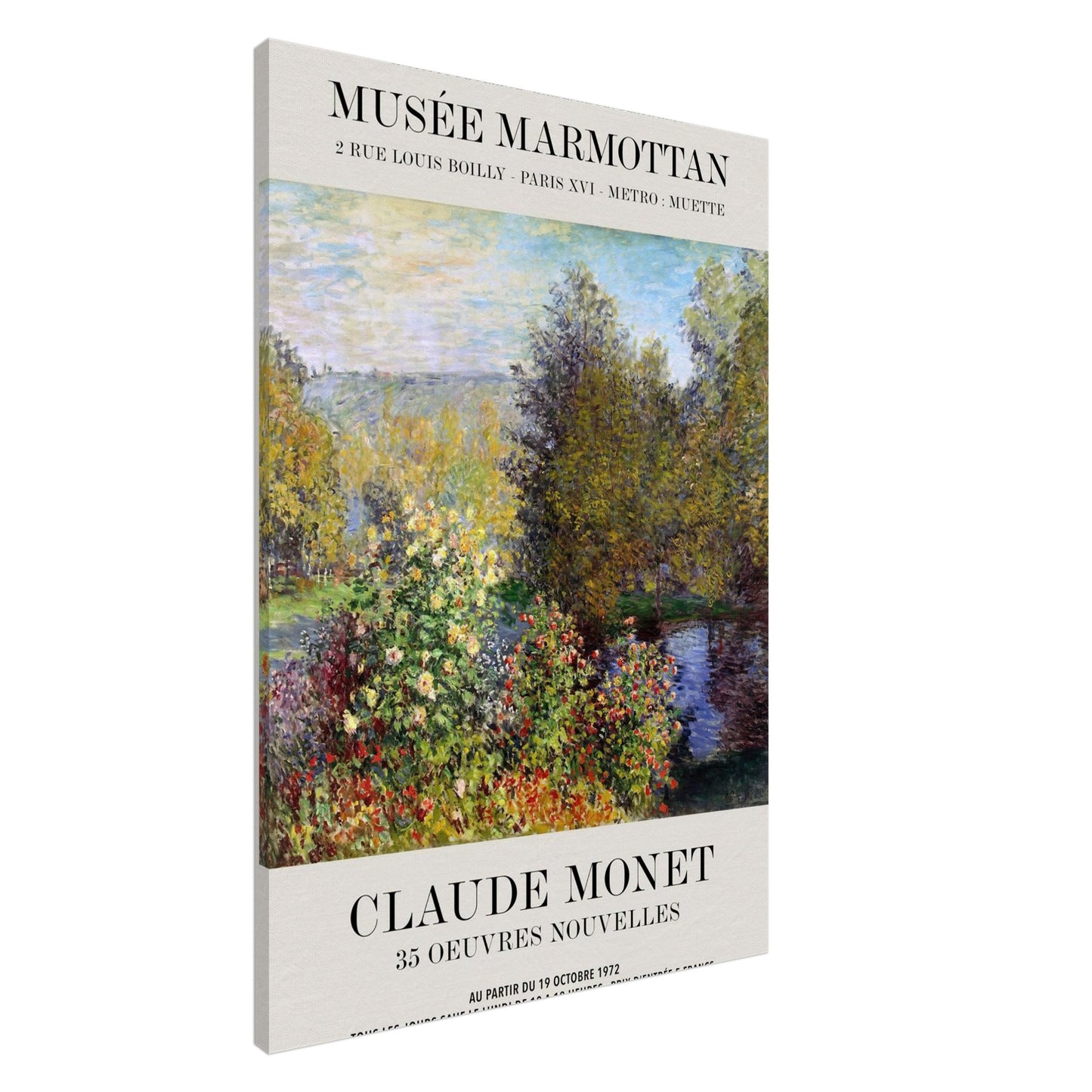 Angolo del Giardino - Claude Monet - Canvas slim